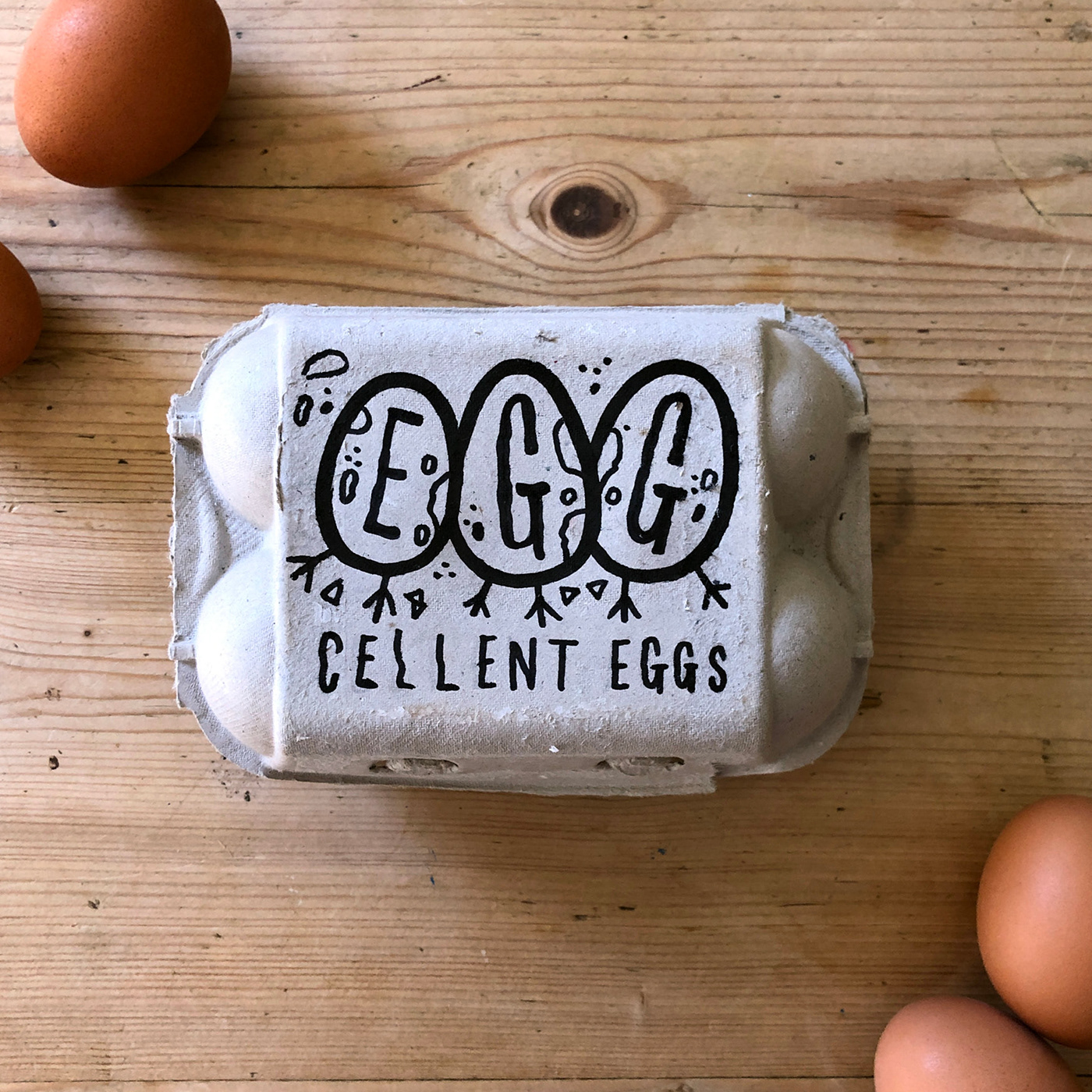branding  doodle egg Eggbox eggs illo local Packaging yorkshire lockdown