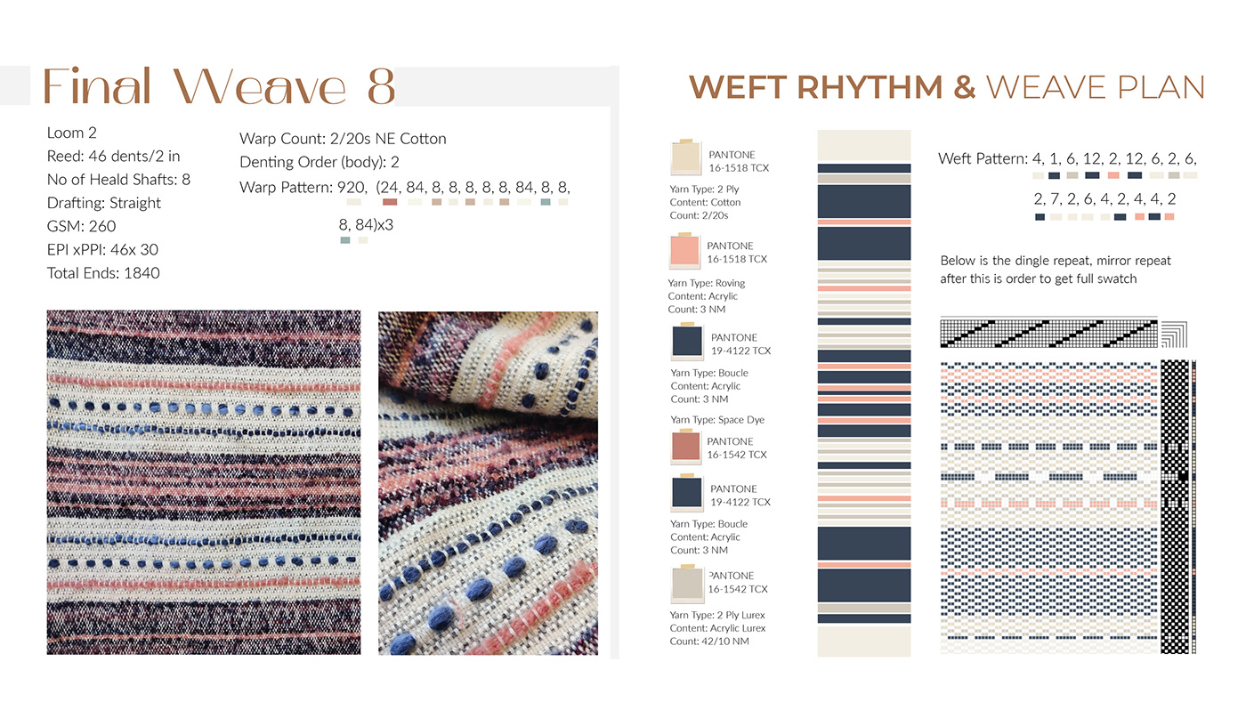 design handloom home collection home textiles textile design  weave Weave Design