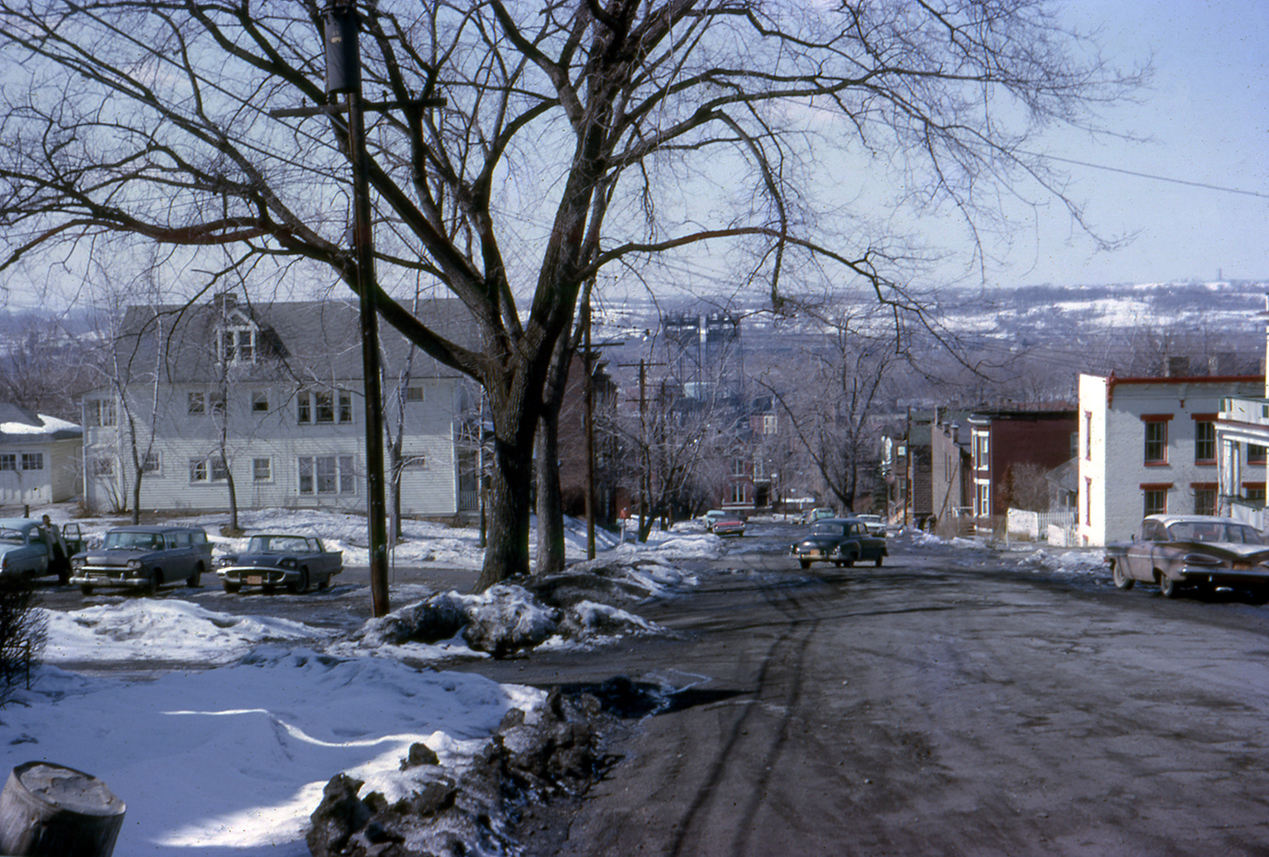 35mm amateur city Kodachrome New York Photography  slides united states usa winter
