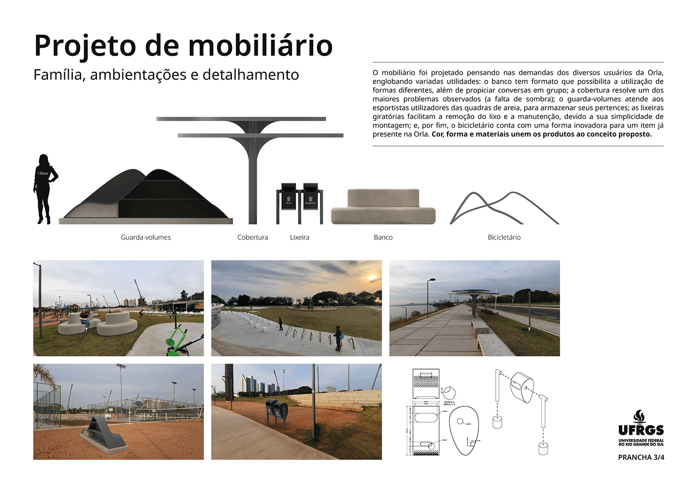3d modeling concrete design furniture graphic design  pictogram porto alegre product design  Render Sinalização