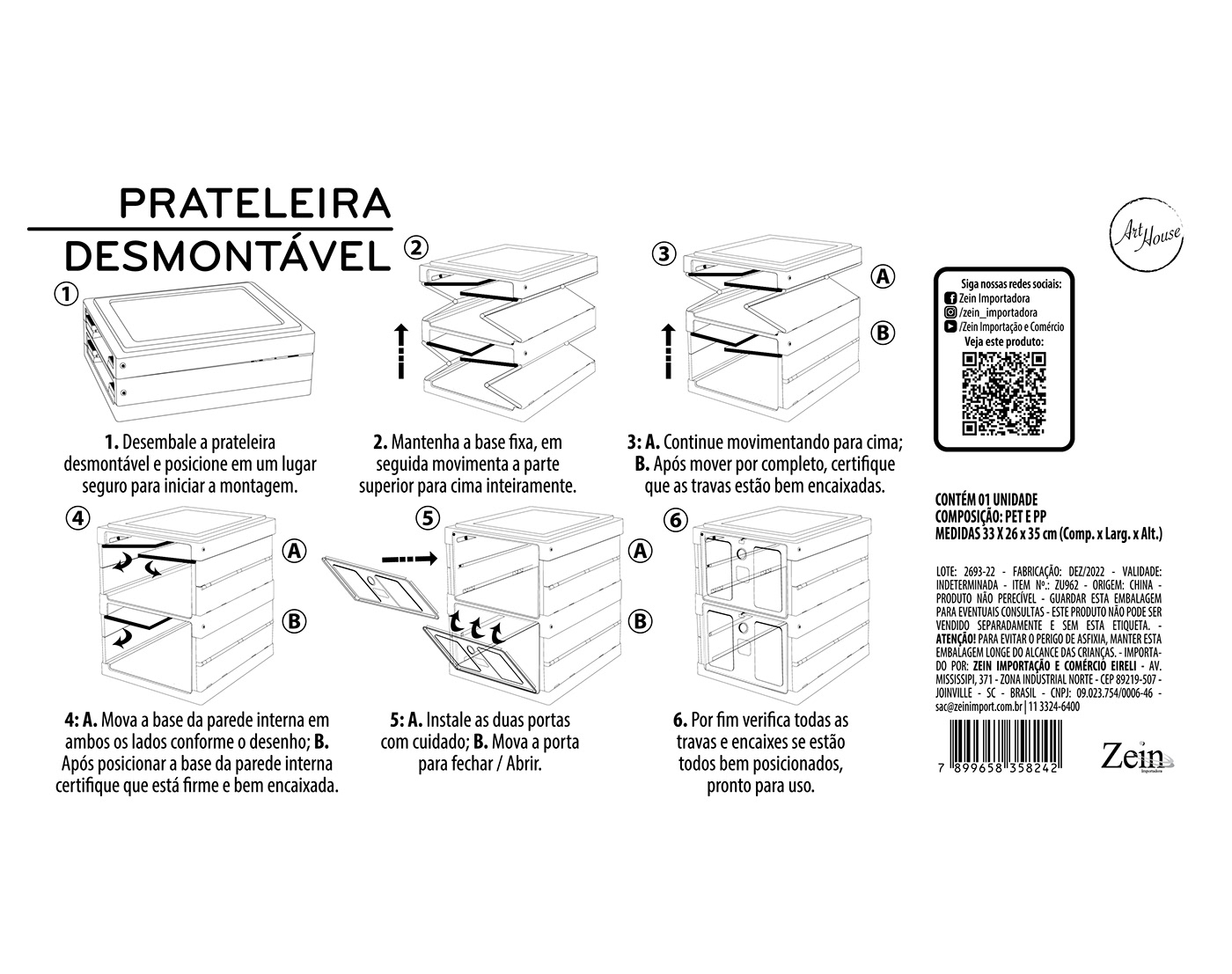 3D architecture manual Mockup package design  Packaging Prateleira