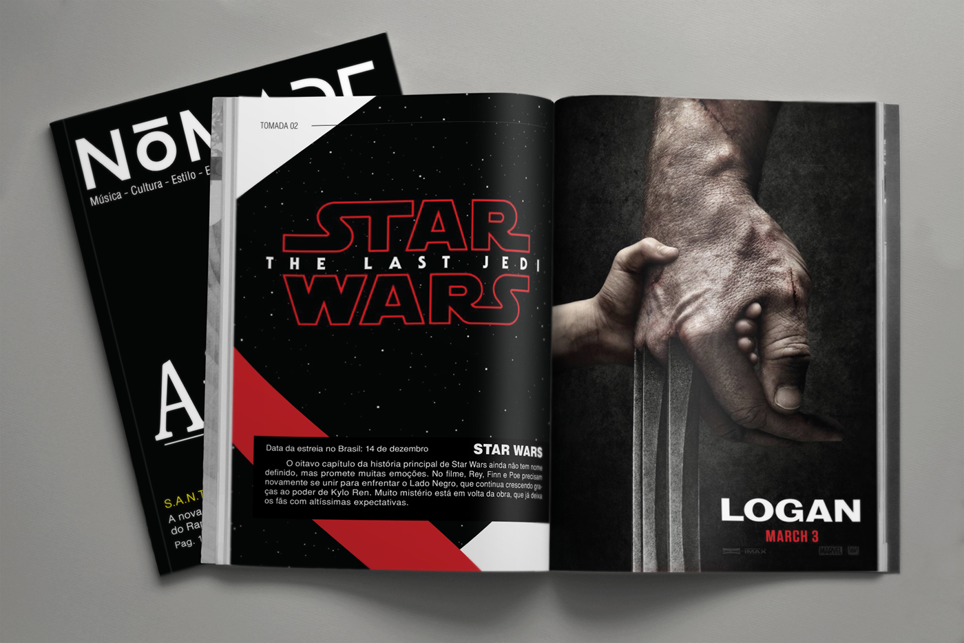 magazine revista design design gráfico editorial InDesign caieiras nomade