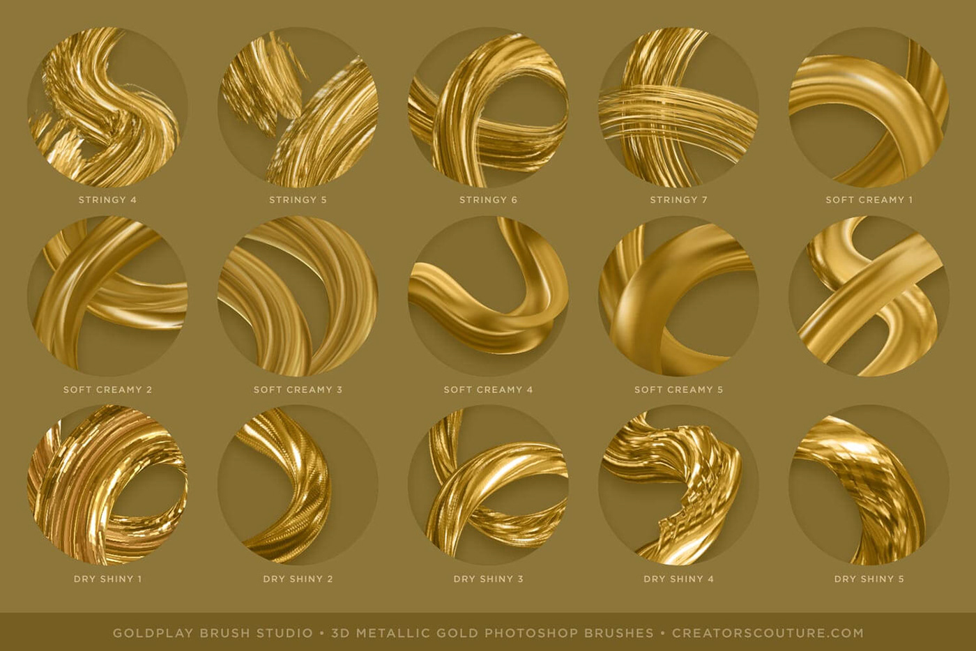 3D brush brushes gold lettering metallic Photoshop brush Free photoshop brush Photoshop brushes metallic gold