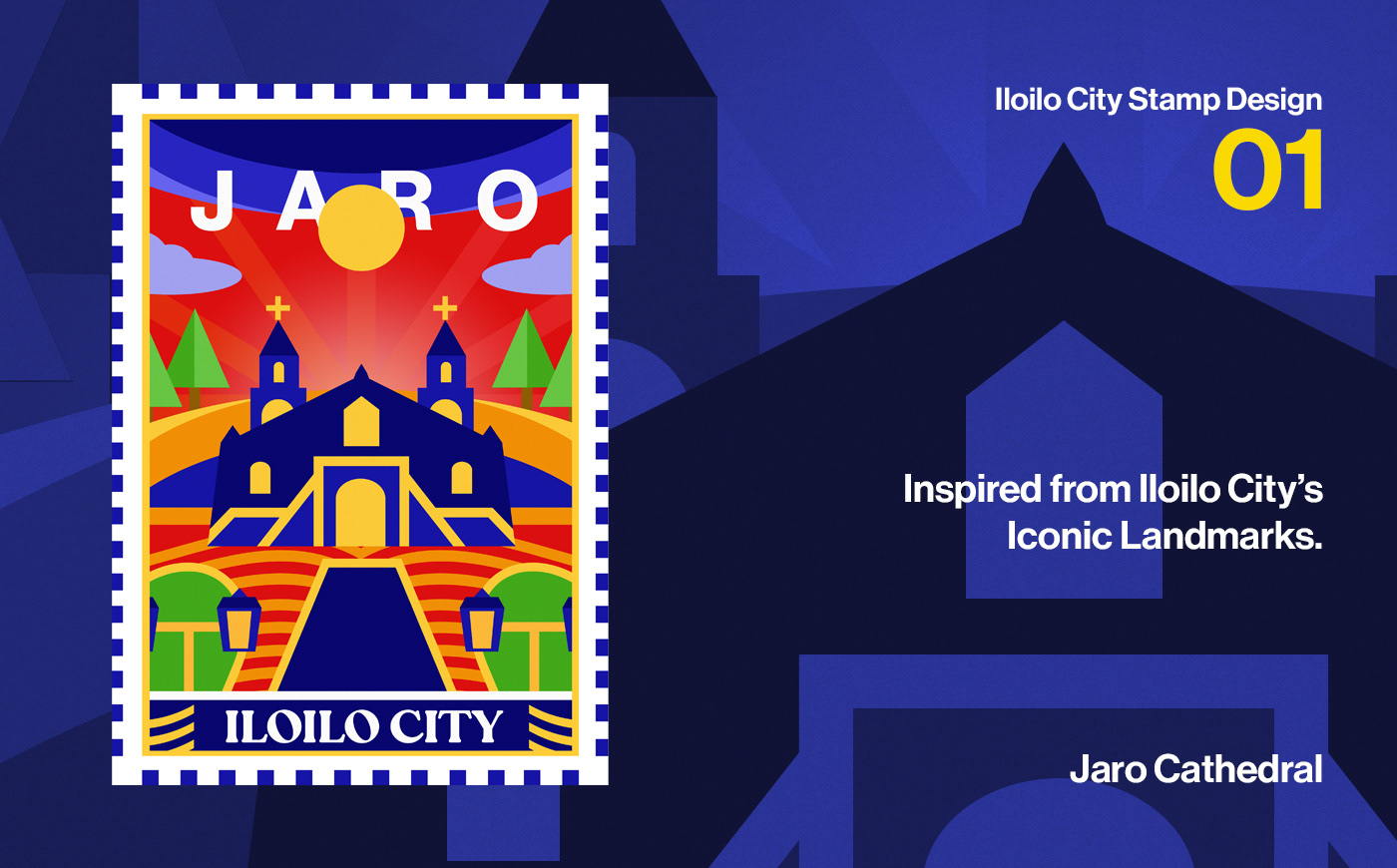 stamp Stamp Design Digital Art  vector print Layout typography   iloilo city iloilo philippines
