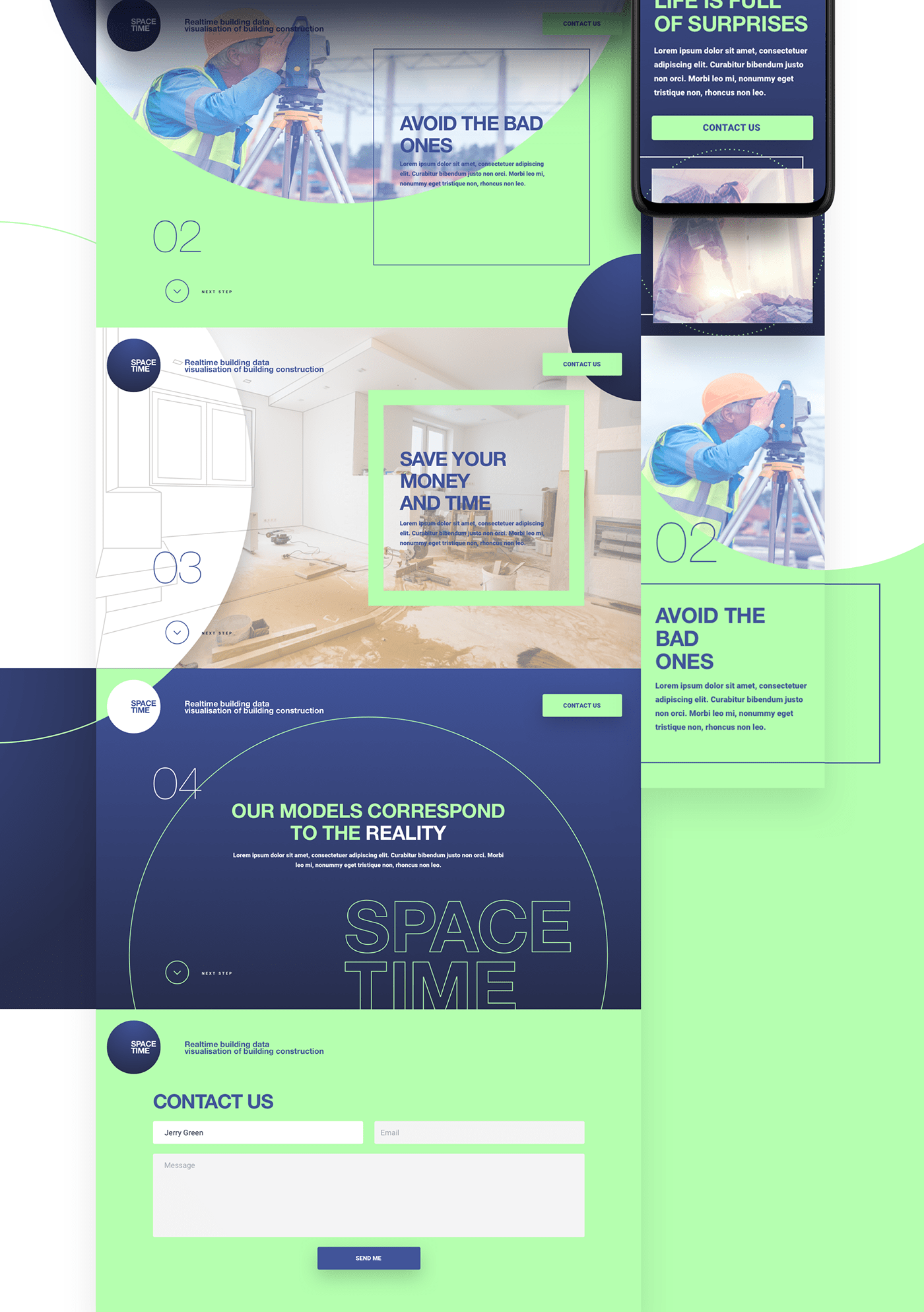 brand building concept logo presentation Space  UI ux Visual Communication Webdesign