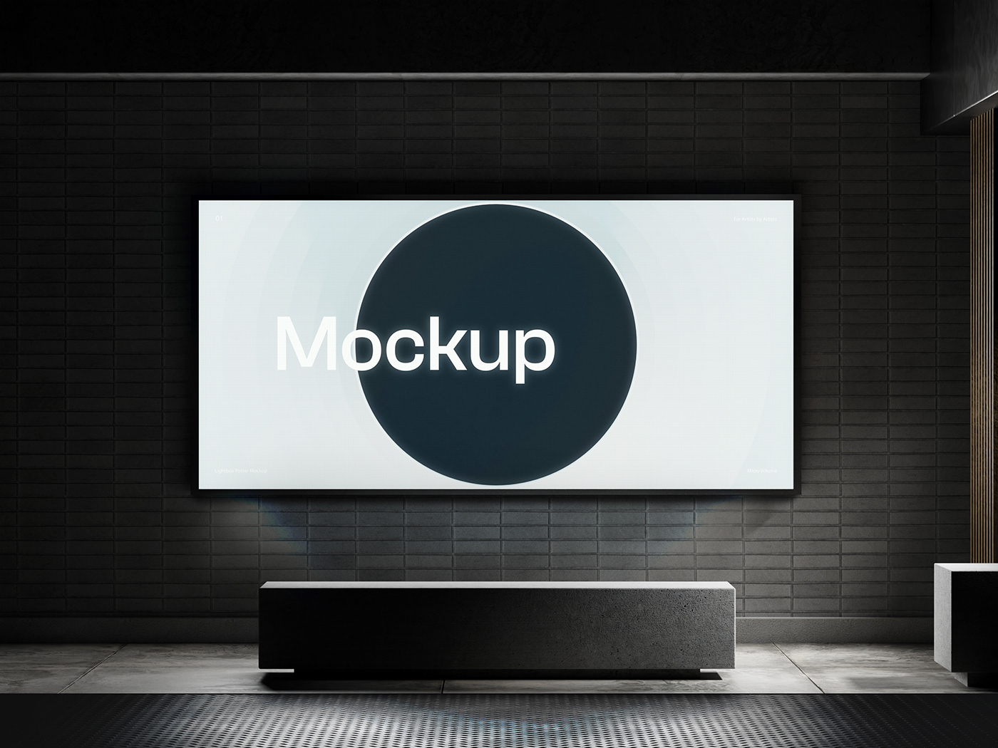 Mockup banner logo brand identity Graphic Designer Adobe Photoshop