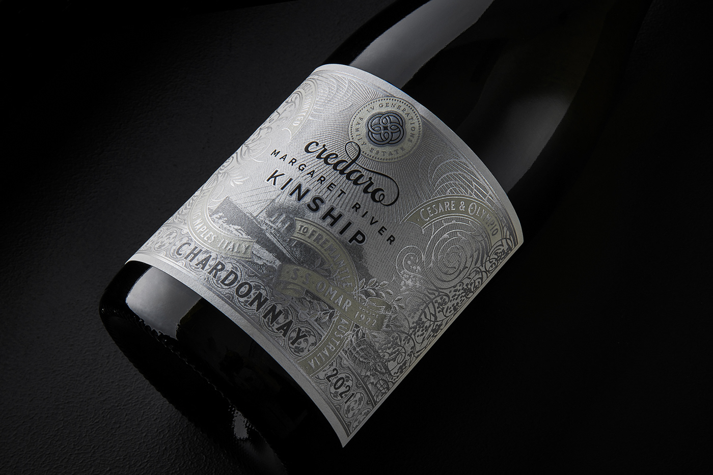australian wine bottle Harcus harcus design kinship wine Label label design Packaging wine wine label