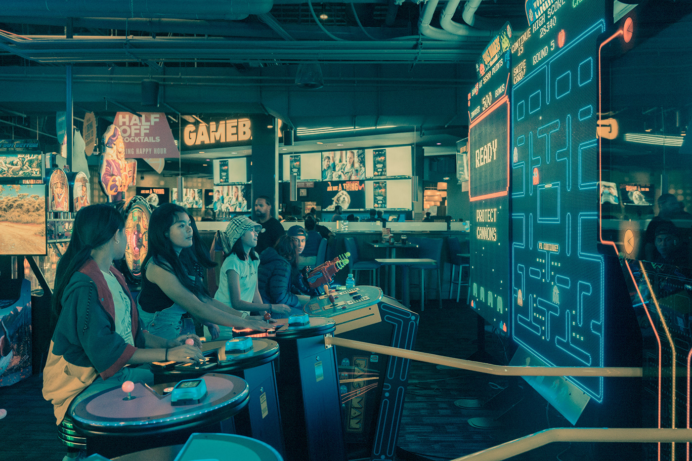 80s arcade Documentary  franckbohbot futuristic Games neon Photography  Retro