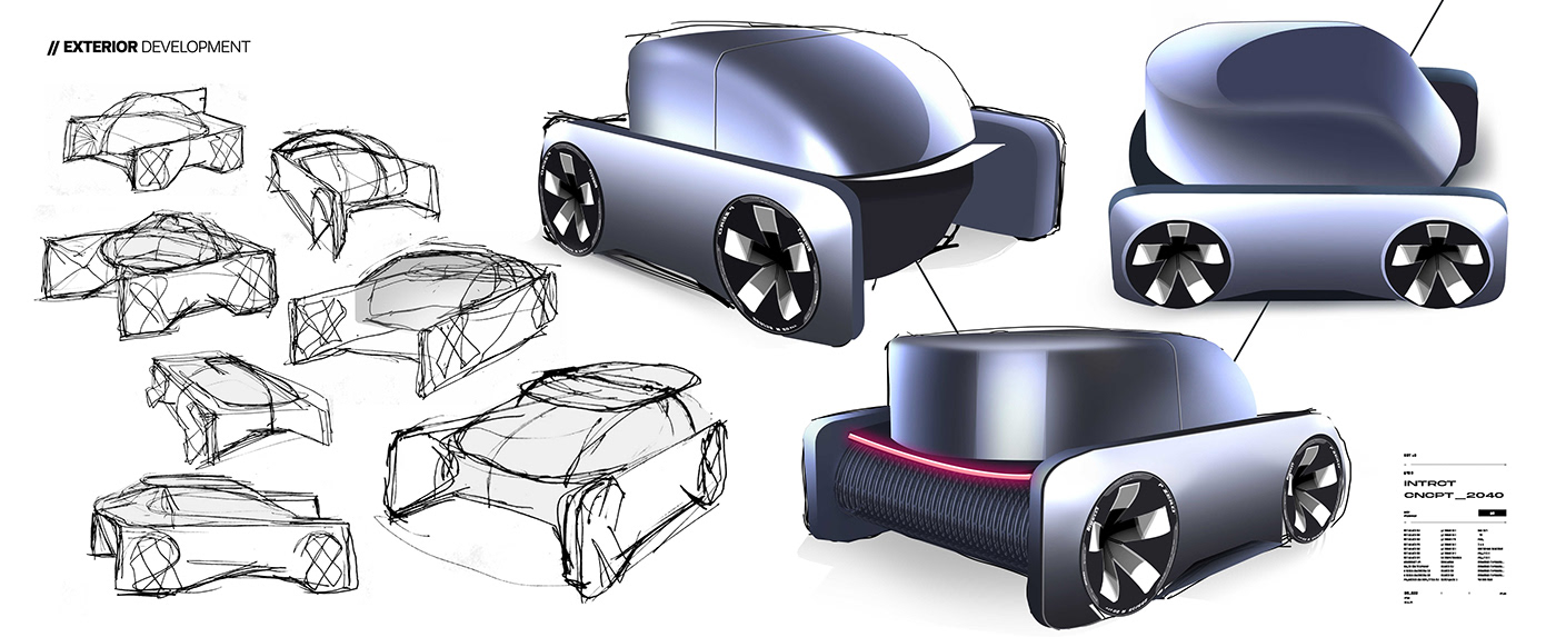 mobility product design  Electric Car lifestyle internship industrial design  portfolio sketchbook Transportation Design car design