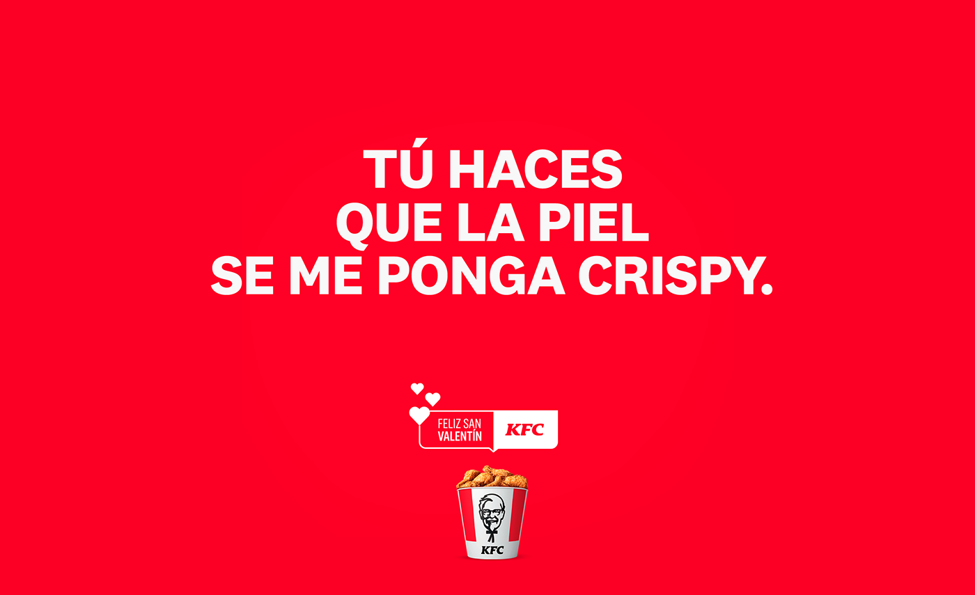 KFC ads print peru San Valentin Love Original