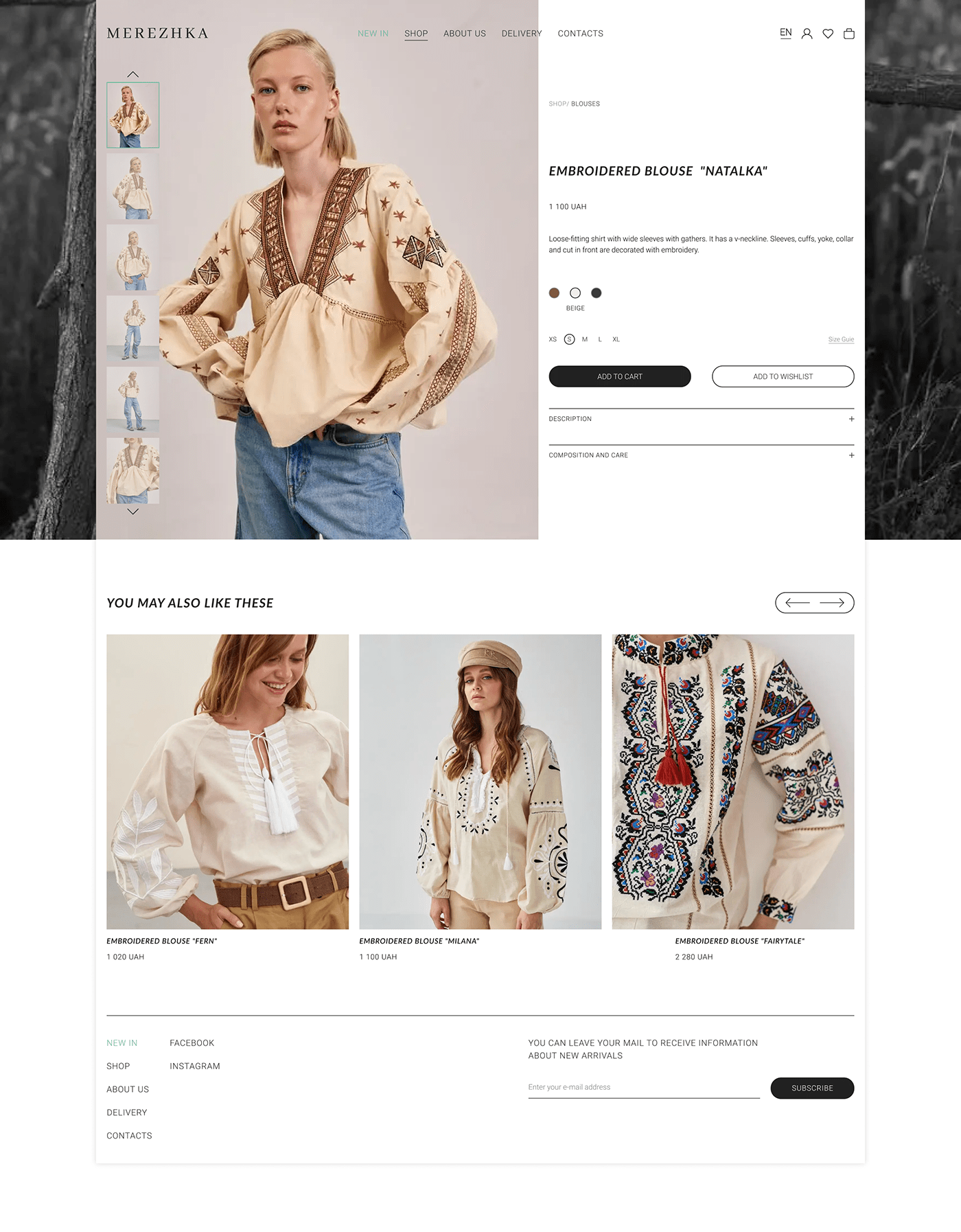 beauty clothes Clothing etnic Fashion  online store store UI/UX Web Design  Website