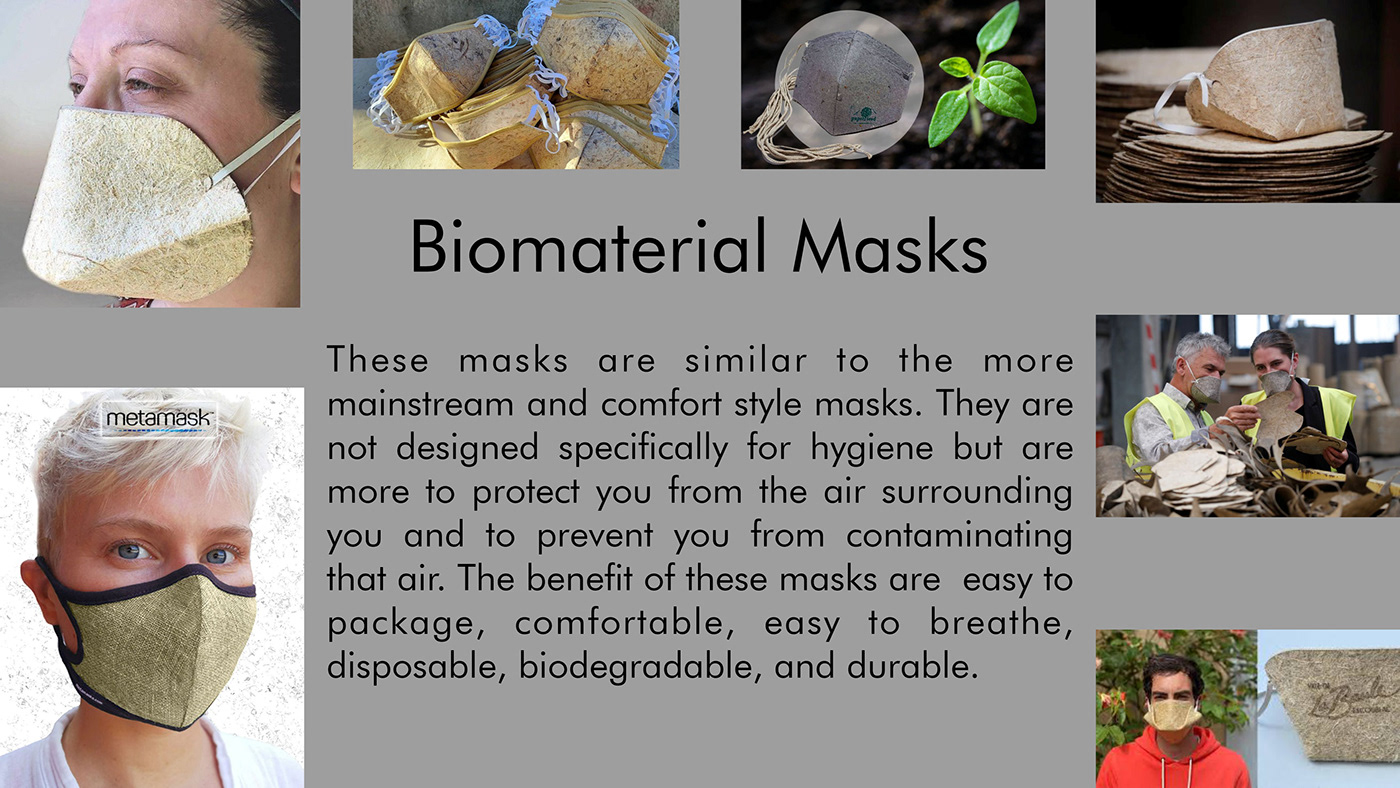 biodegradable biomaterial Coronavirus COVID-19 environmental design Face mask industrial design  natural Nature product design 