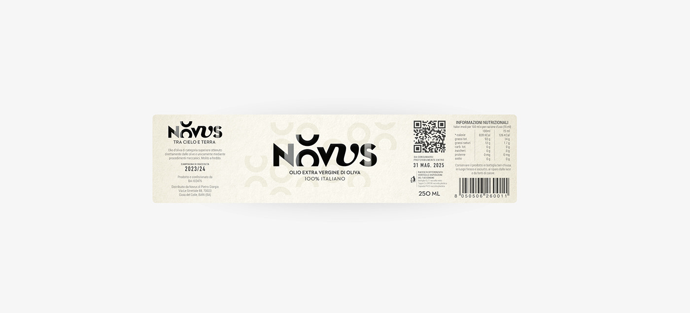 Davide Rino Rossi • Novis Puglia • Label Design