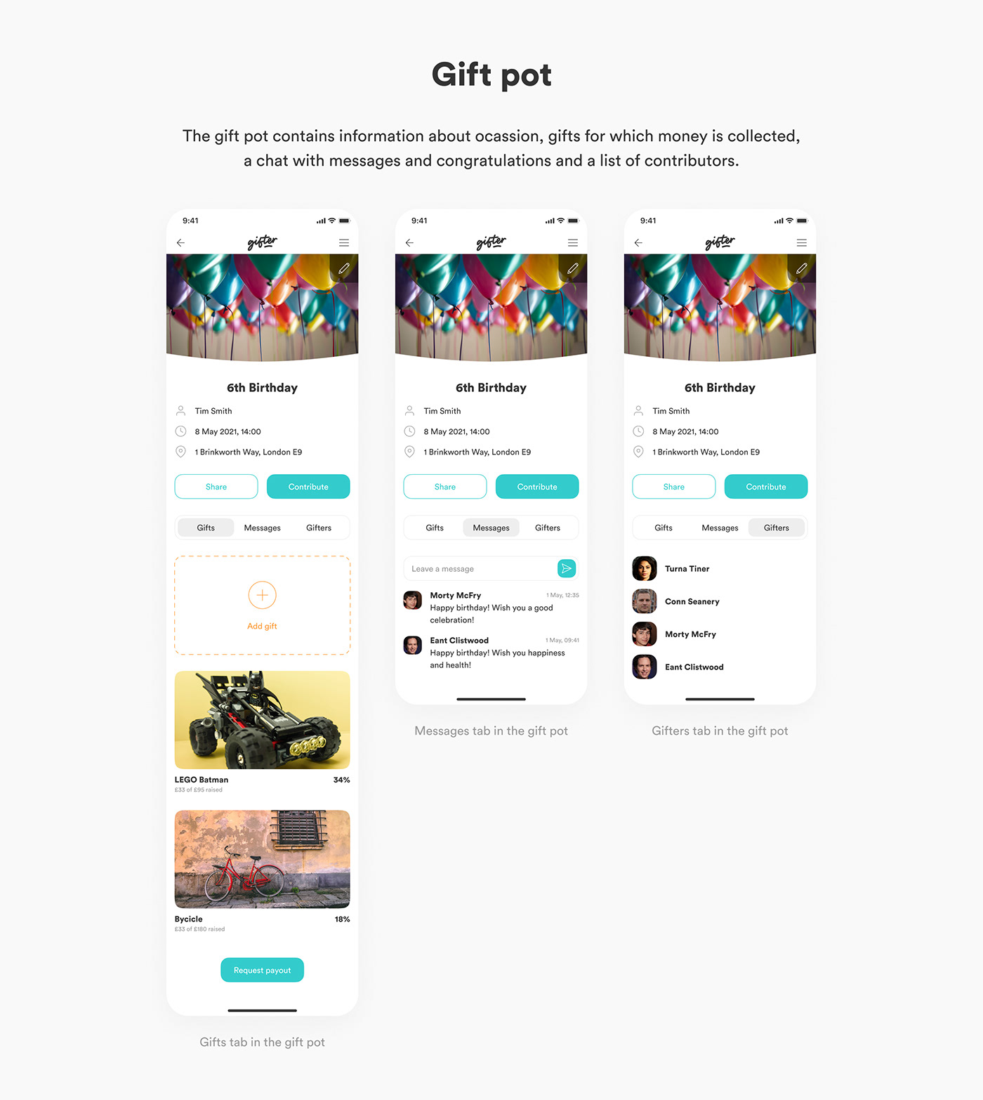 app design donation gift kids mobile UI ux Web