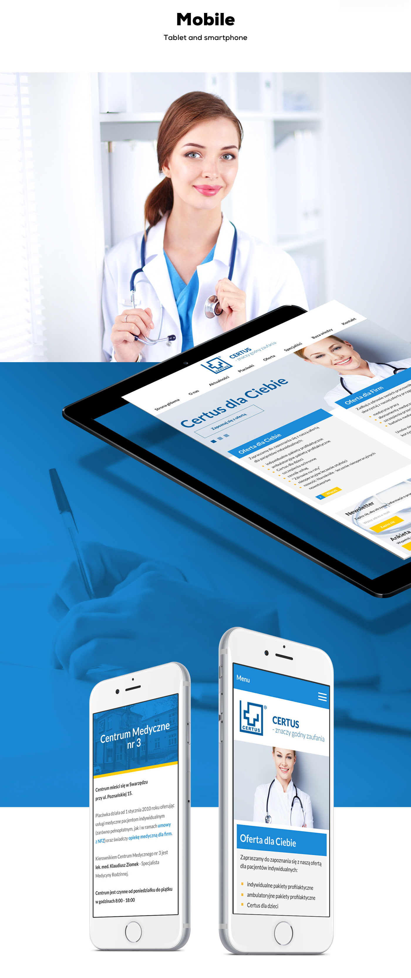 ux Web design Webdesign graphic medicine doctor hospital poland poznan adstone Health UI rwd