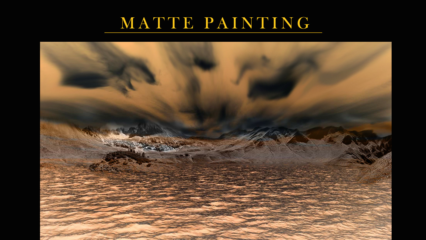 Matte Painting graphic design  Socialmedia Modern Design atmosphere Landscape deserted