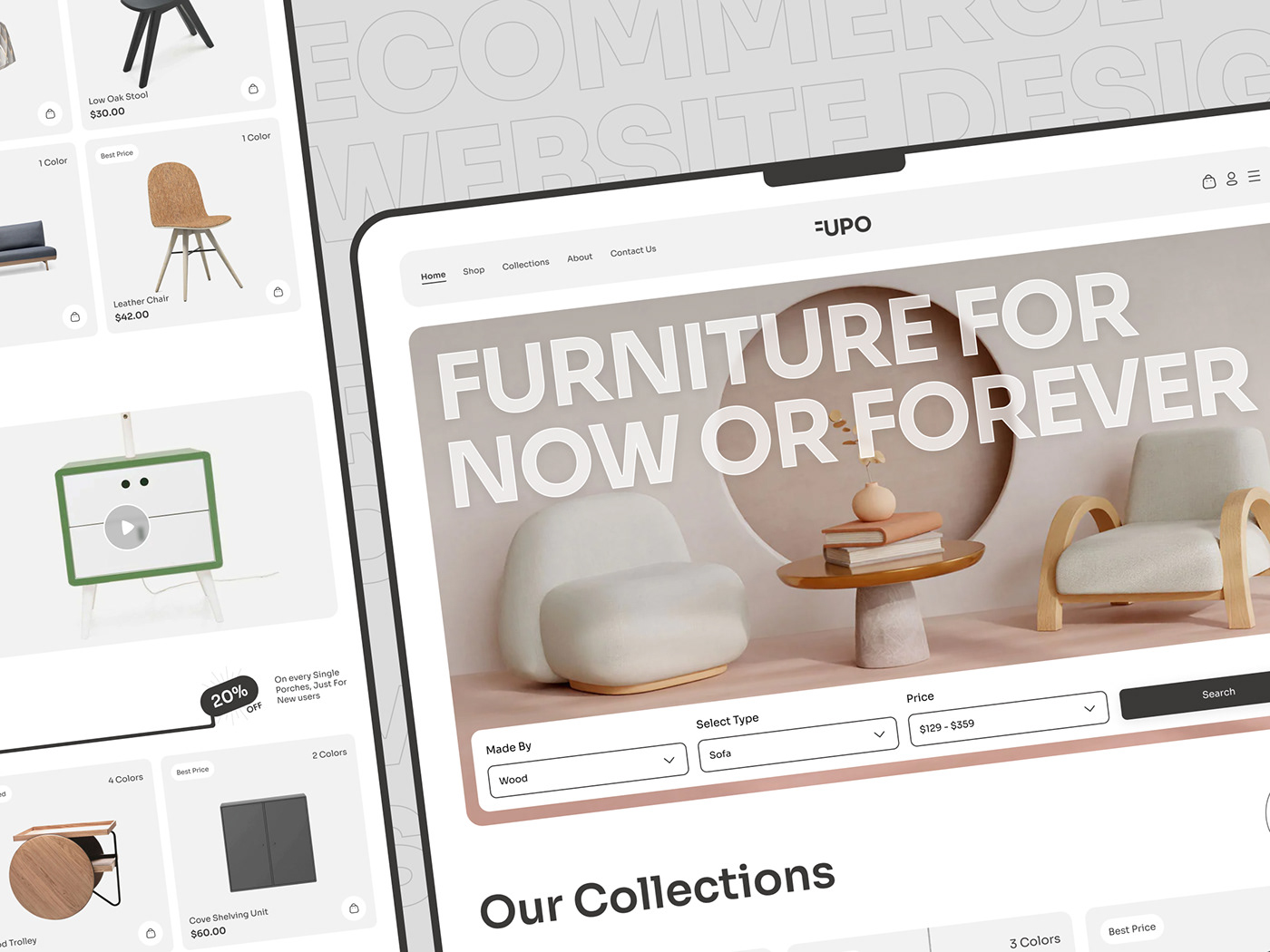 furniture ecommerce website design