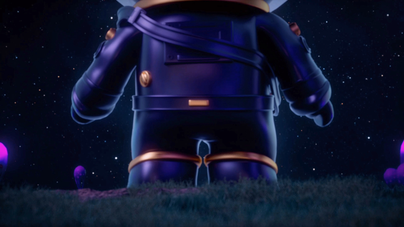 3D astronaut c4d character animation character creature fantasy plant IP Mascot Maxon Cinema 4d role