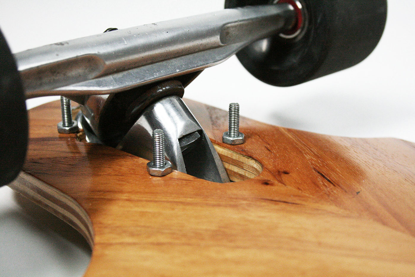 Adobe Portfolio LONGBOARD Retro retrofuturist veneer maple woodworking skate skateboard panam Jet jet age Classic