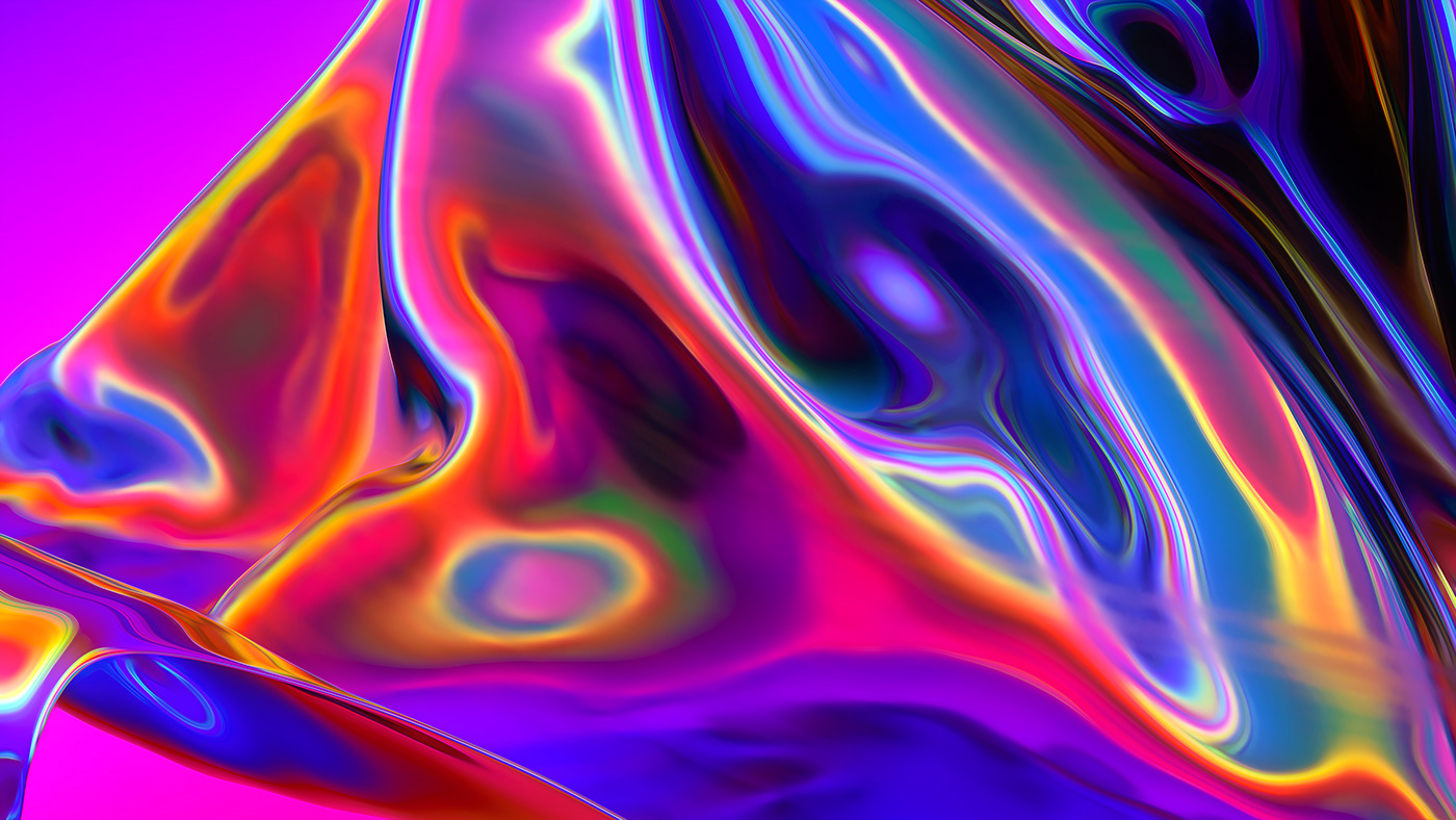 cinema4d octane abstract experiment rainbow psychedelic swirl crazy photoshop glow