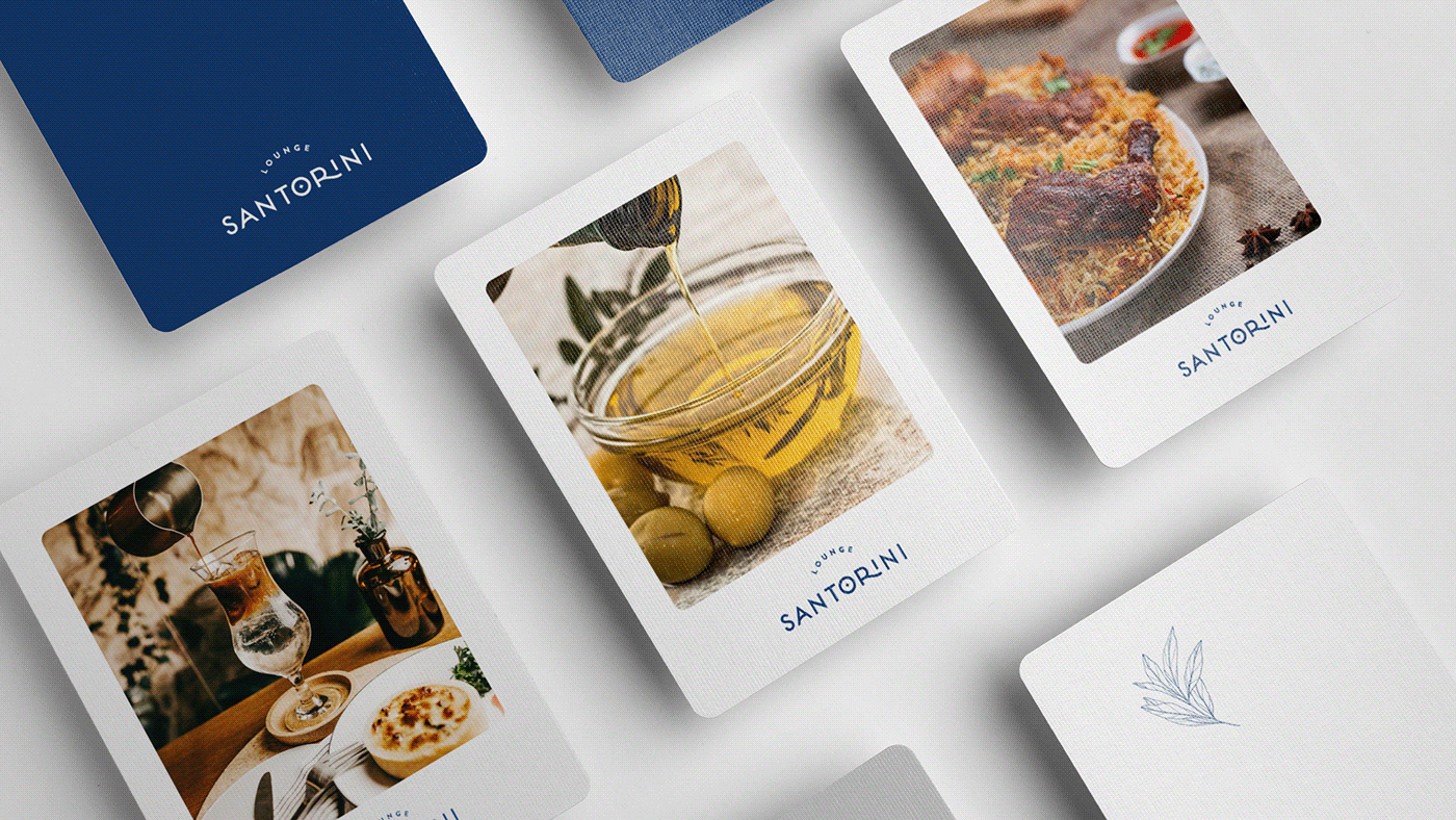 blue brand identity branding  Food  greek logo lounge mediterranean restaurant santorini