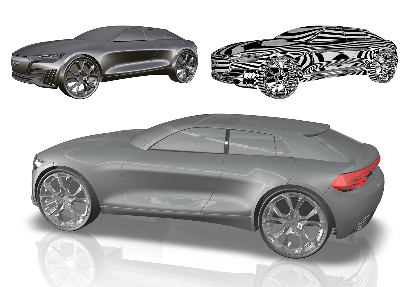 Audi concept Alias automotive   design car Render transportation CGI