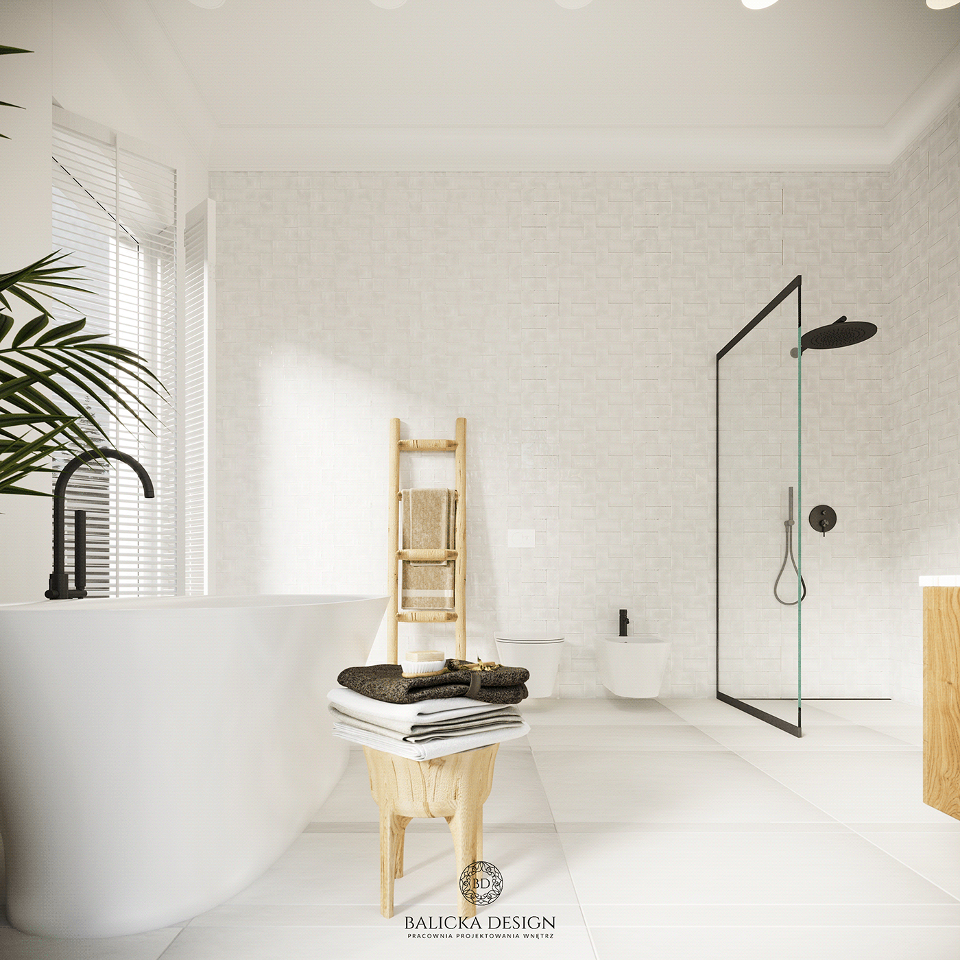 design interior design  balicka design bathroom bright cozy Sunny feminine tranquility