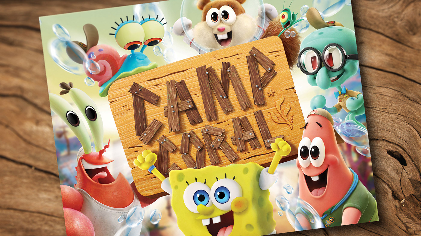 campcoral cartoon CGI characters ILLUSTRATION  nickelodeon peru spongebob squarepants styleguide