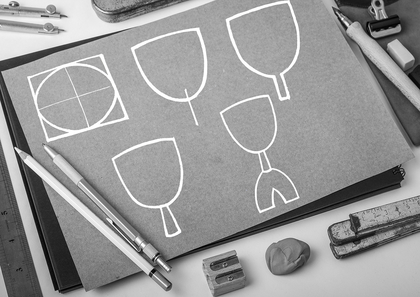 Skydiving pattern design process beer pitcher product development explorations interesting sketching