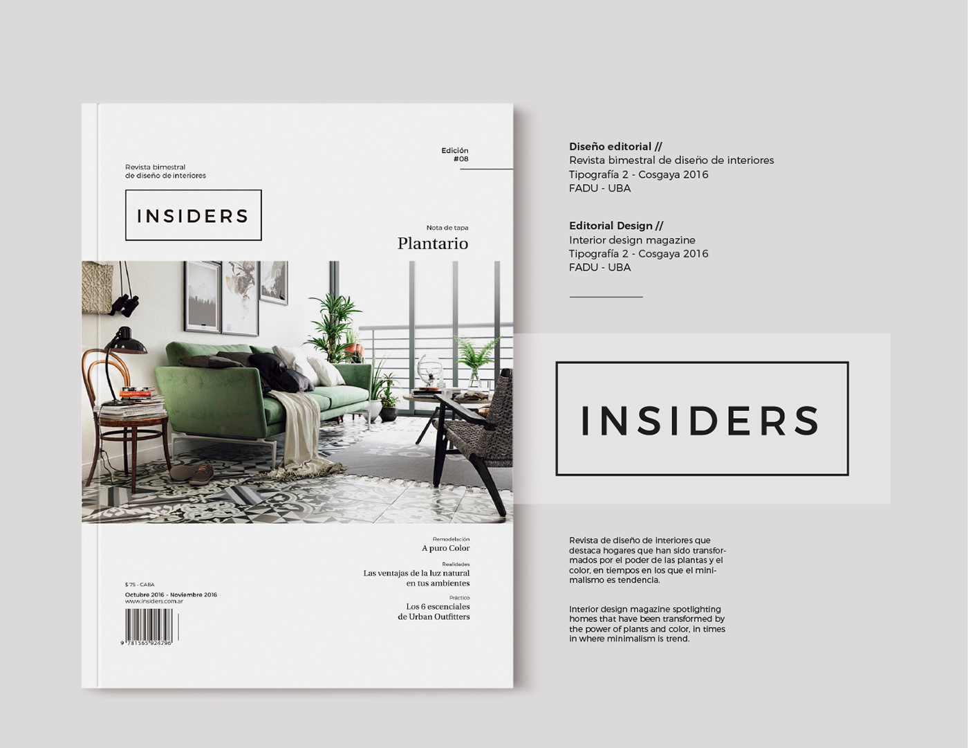 magazine editorial design  cosgaya revista tipography type Booklet flat grid minimal