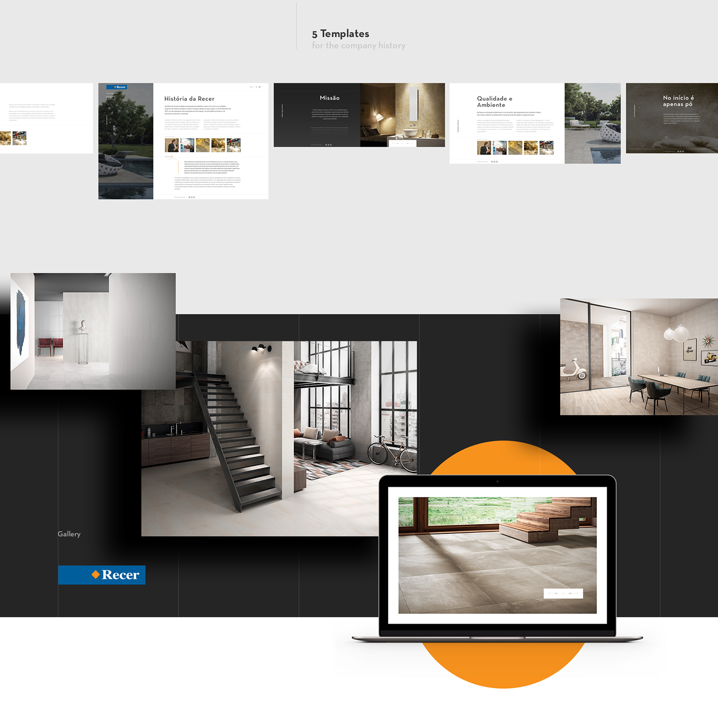 Webdesign 3D Responsive interior design  luxury Interior 3D Website