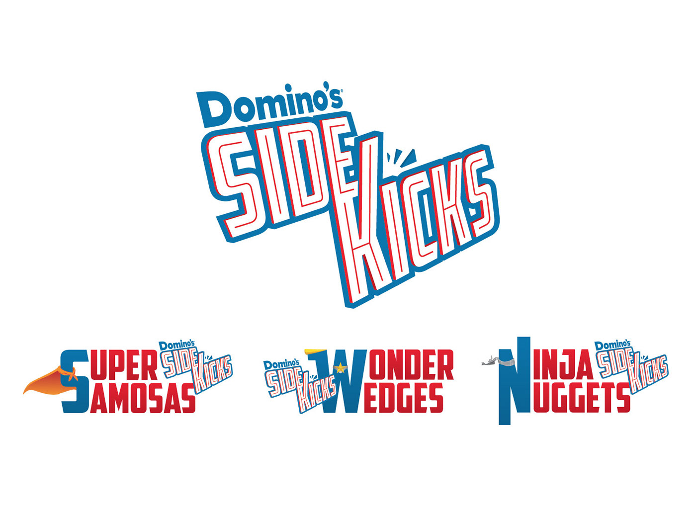 dominos branding  Food  Fast food Pizza SuperHero superheroes logo marvel dc