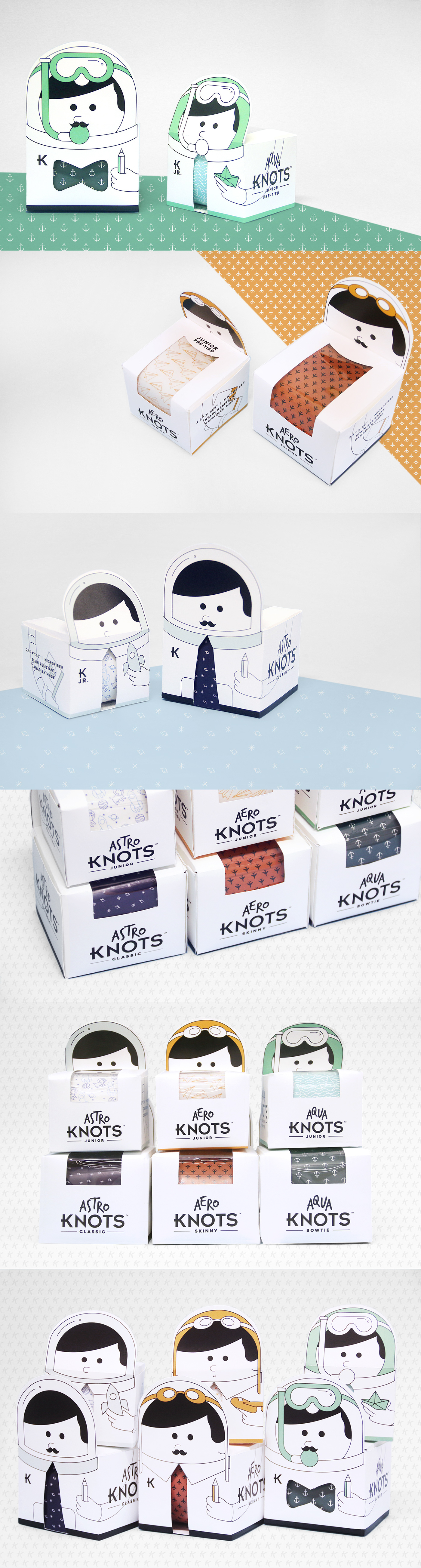 Packaging tie cute colorful design Rebrand adobeawards branding  family children