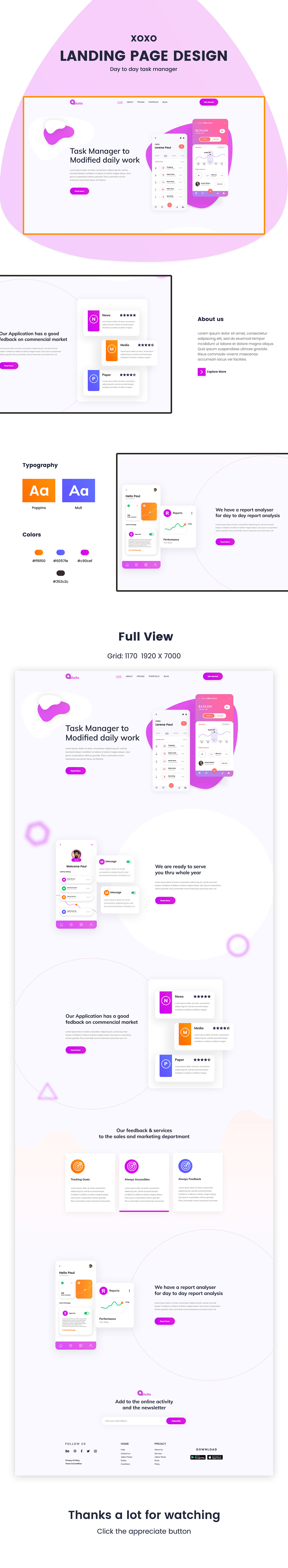 UI ux daily task manager landing page design product design  task manager Web Design  Web Temple 