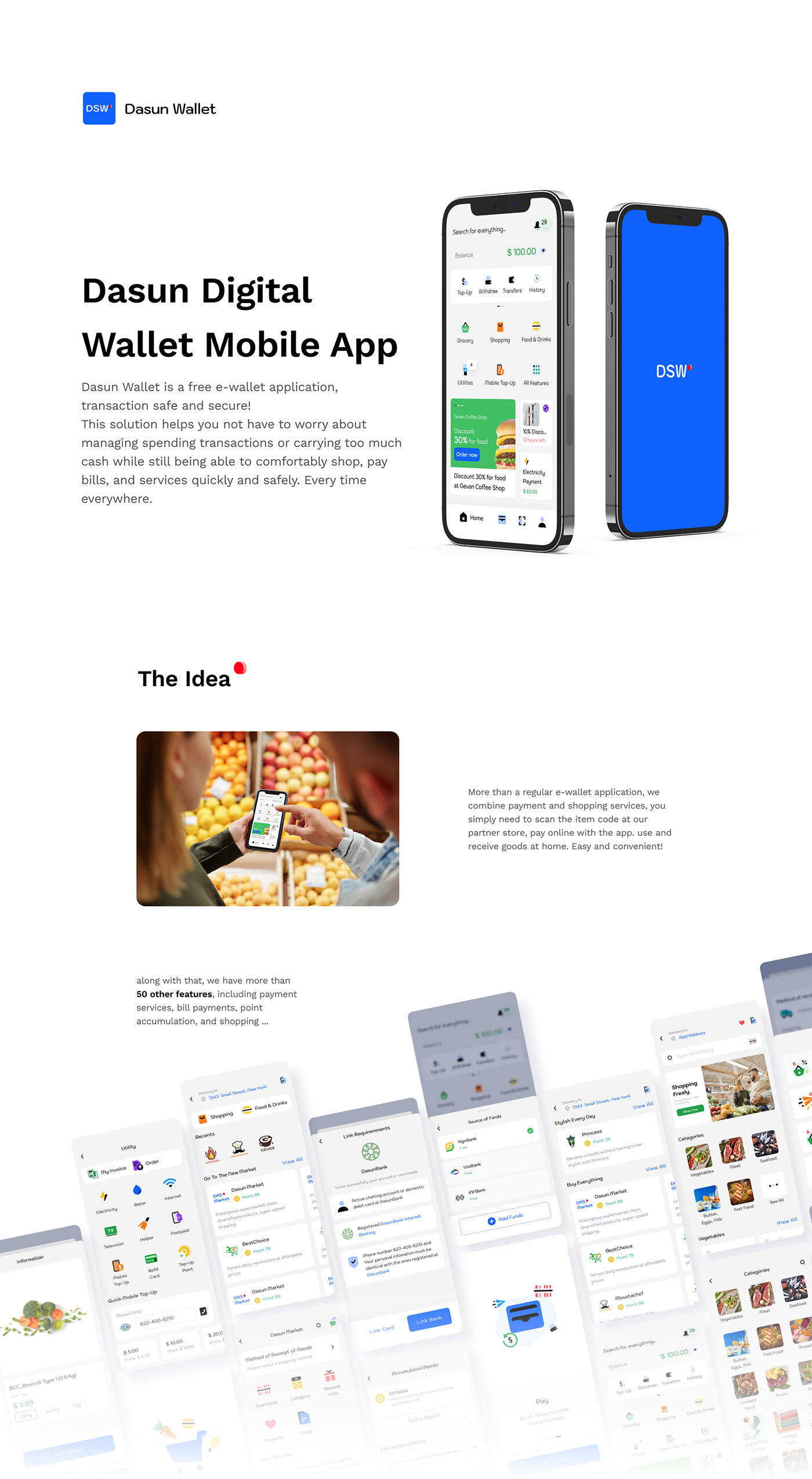 app digital finance mobile money UI ux WALLET