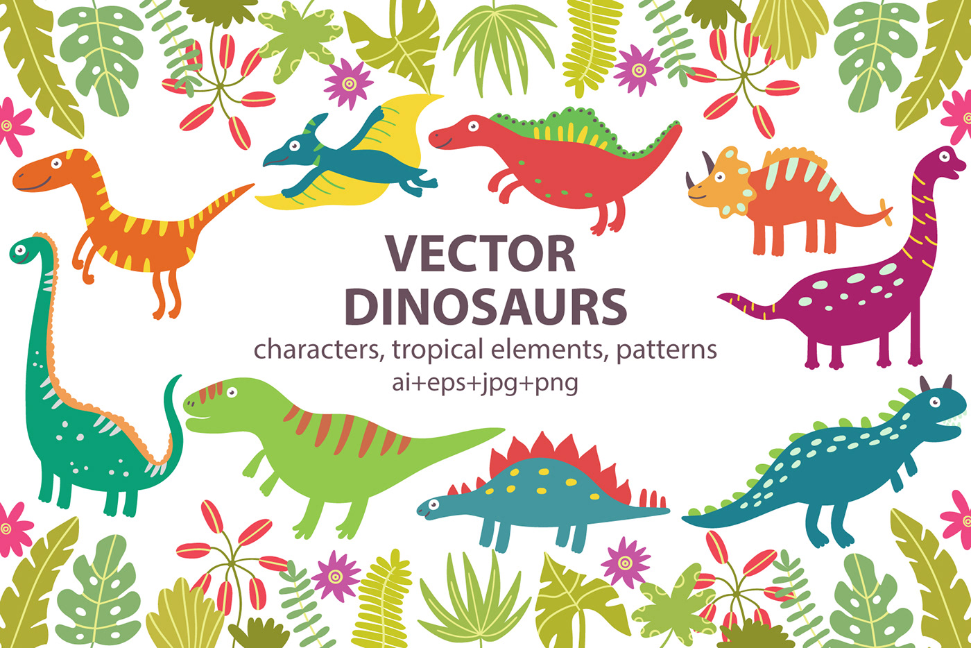 Vector Dinosaurs on Behance