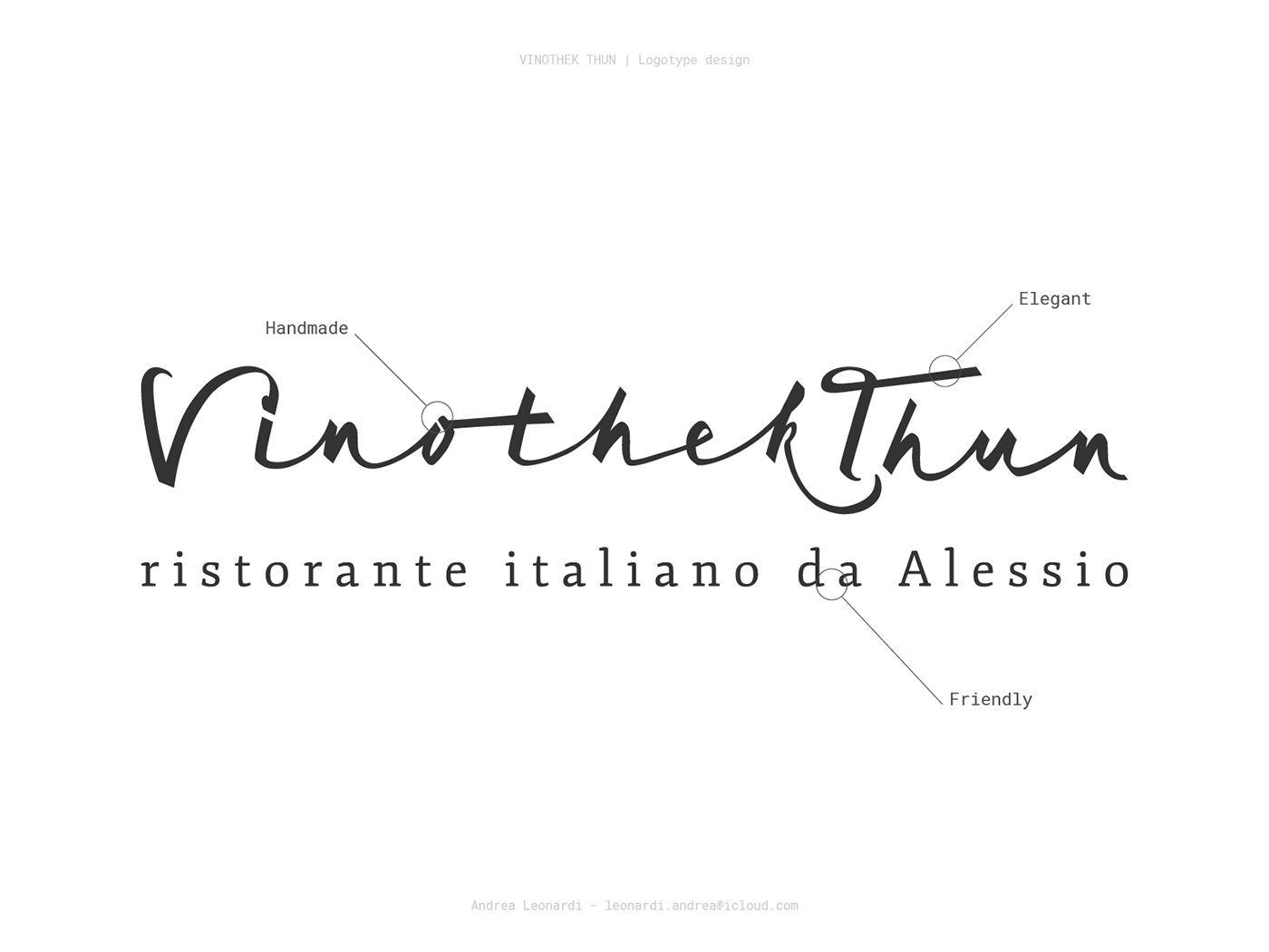 Calligraphy   logo wine food design winery restaurant Switzerland Italy