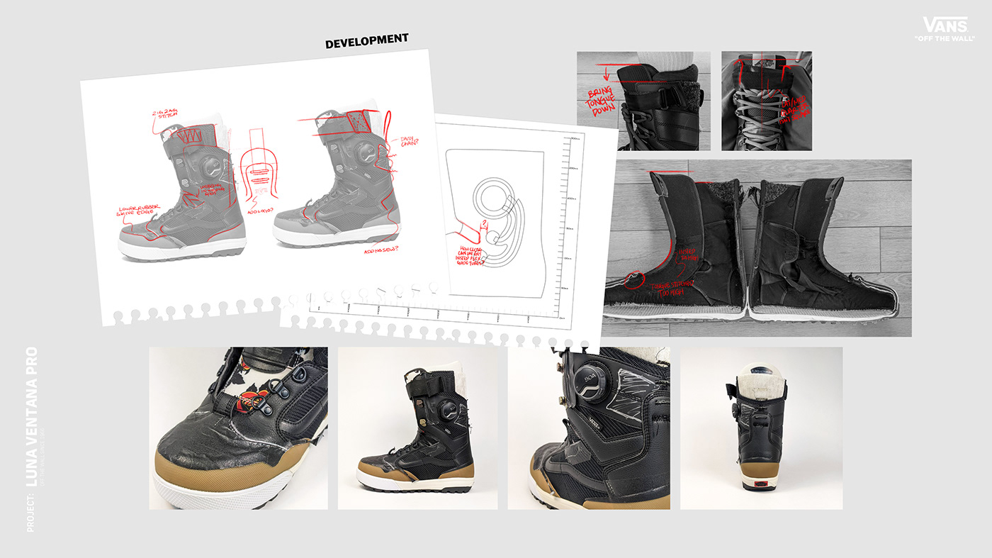action sports design sketch footwear footwear design industrial design  product design  shoe design snowboard Vans Winter sports