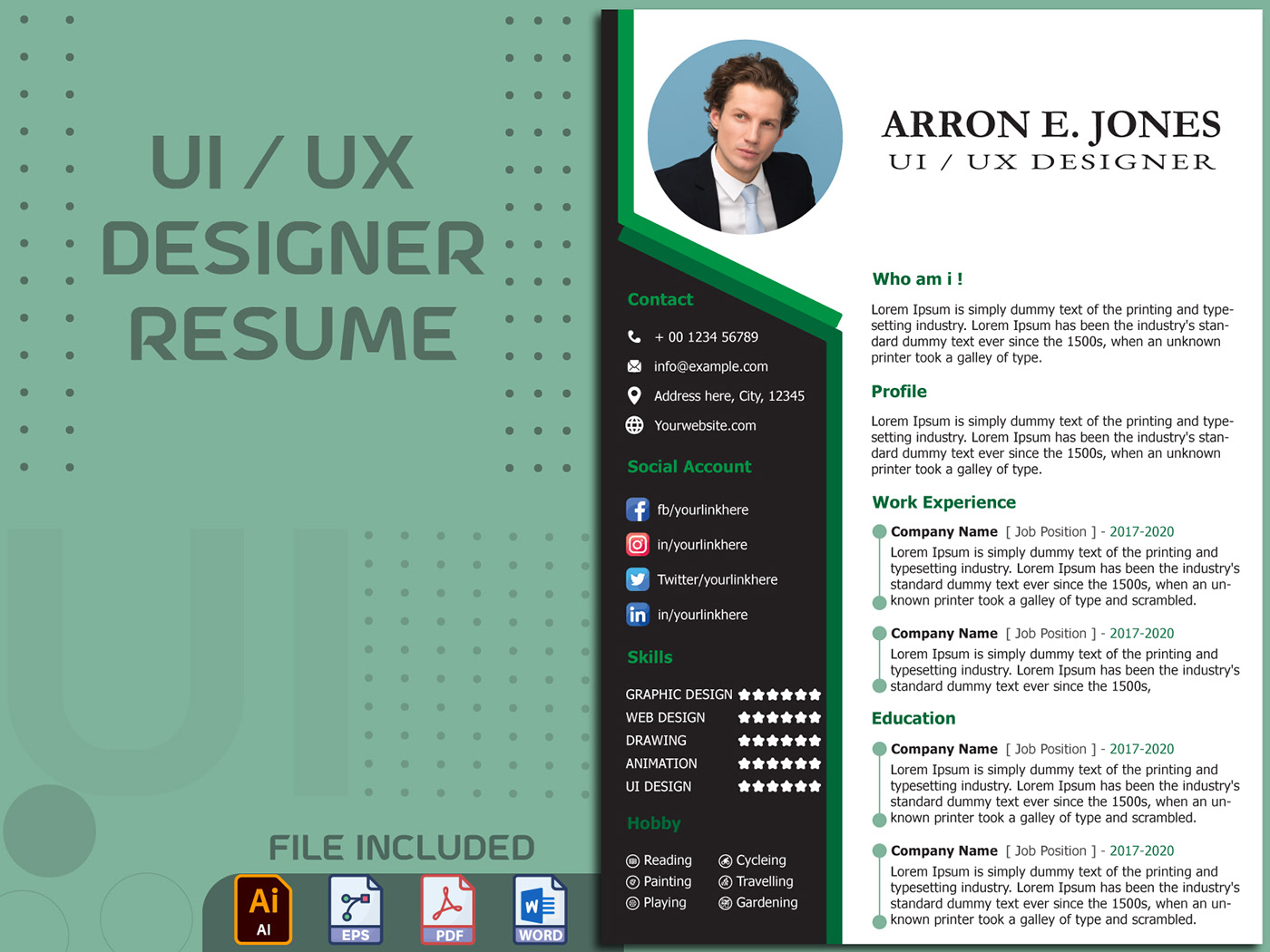 cover letter Curriculum Vitae CV cv design CV Resume CV template portfolio Resume resume design resume template