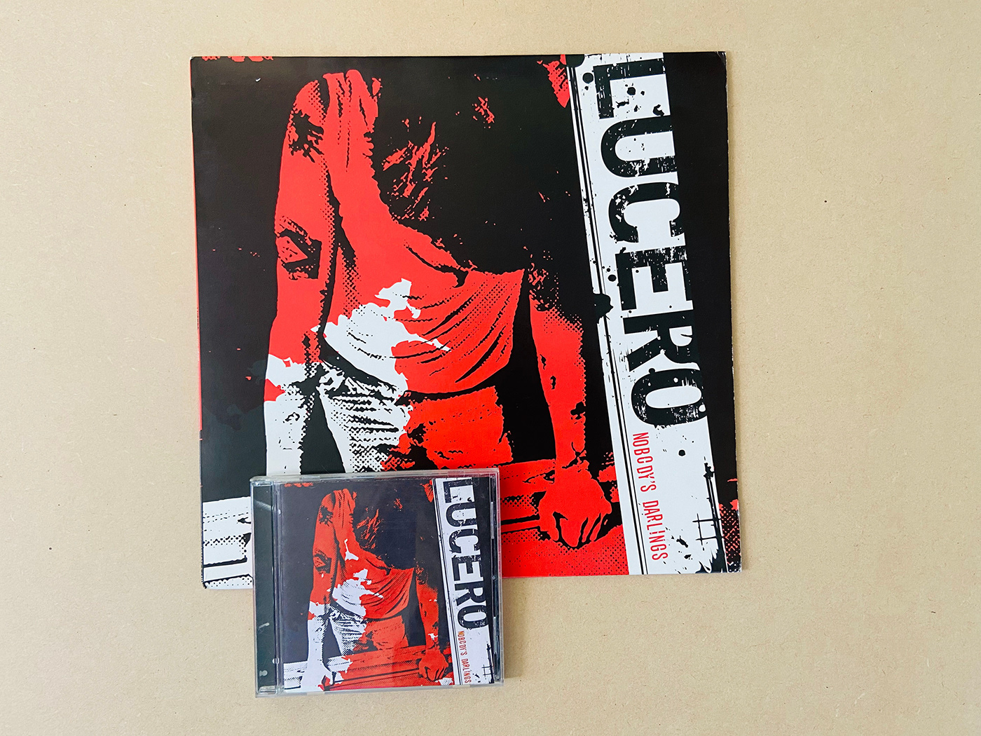 album art Album Packaging graphic design  Lucero Memphis package design  Rock And Roll vinyl