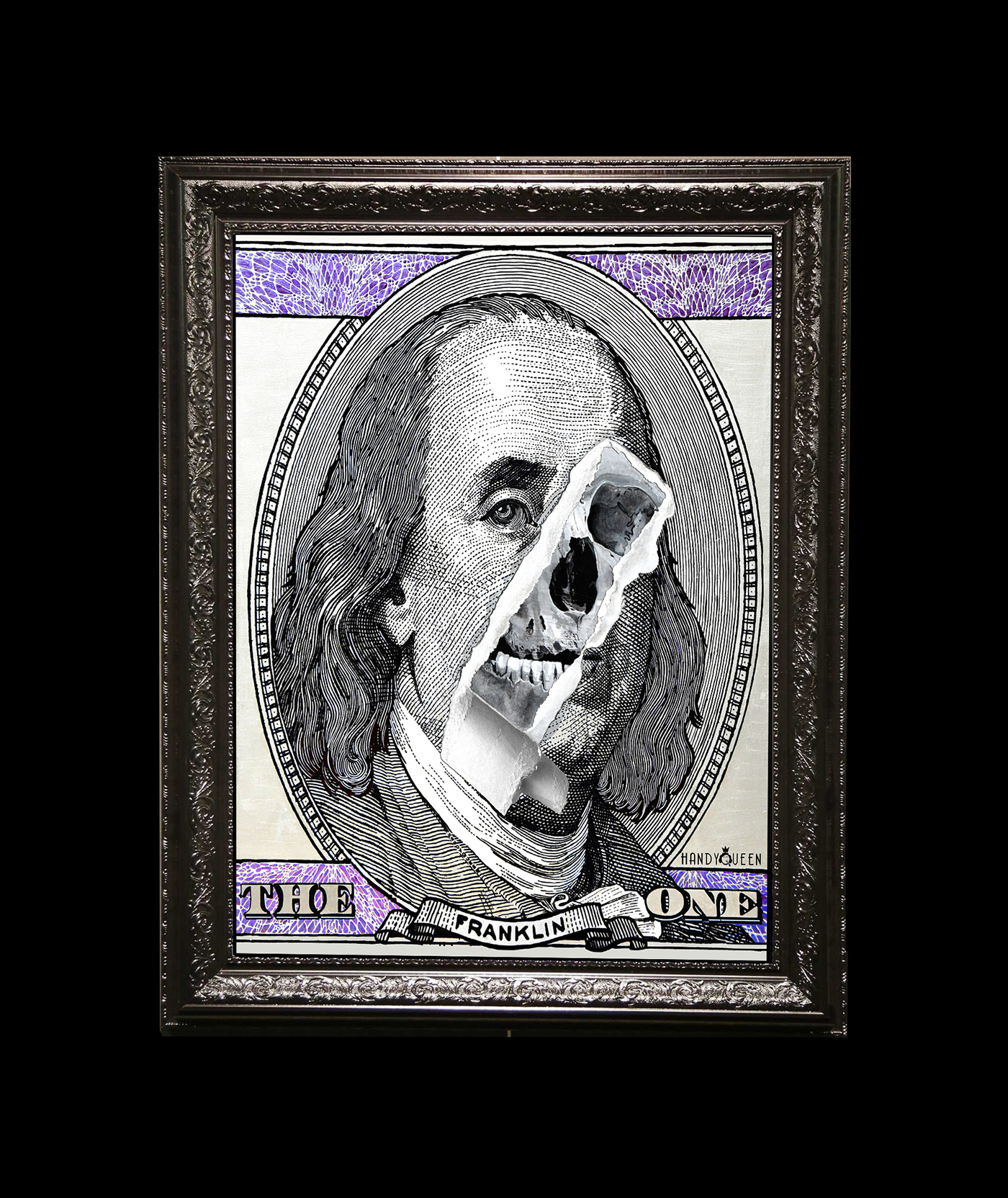 arrows dollar bill franklin joker minnie money Ronald skull