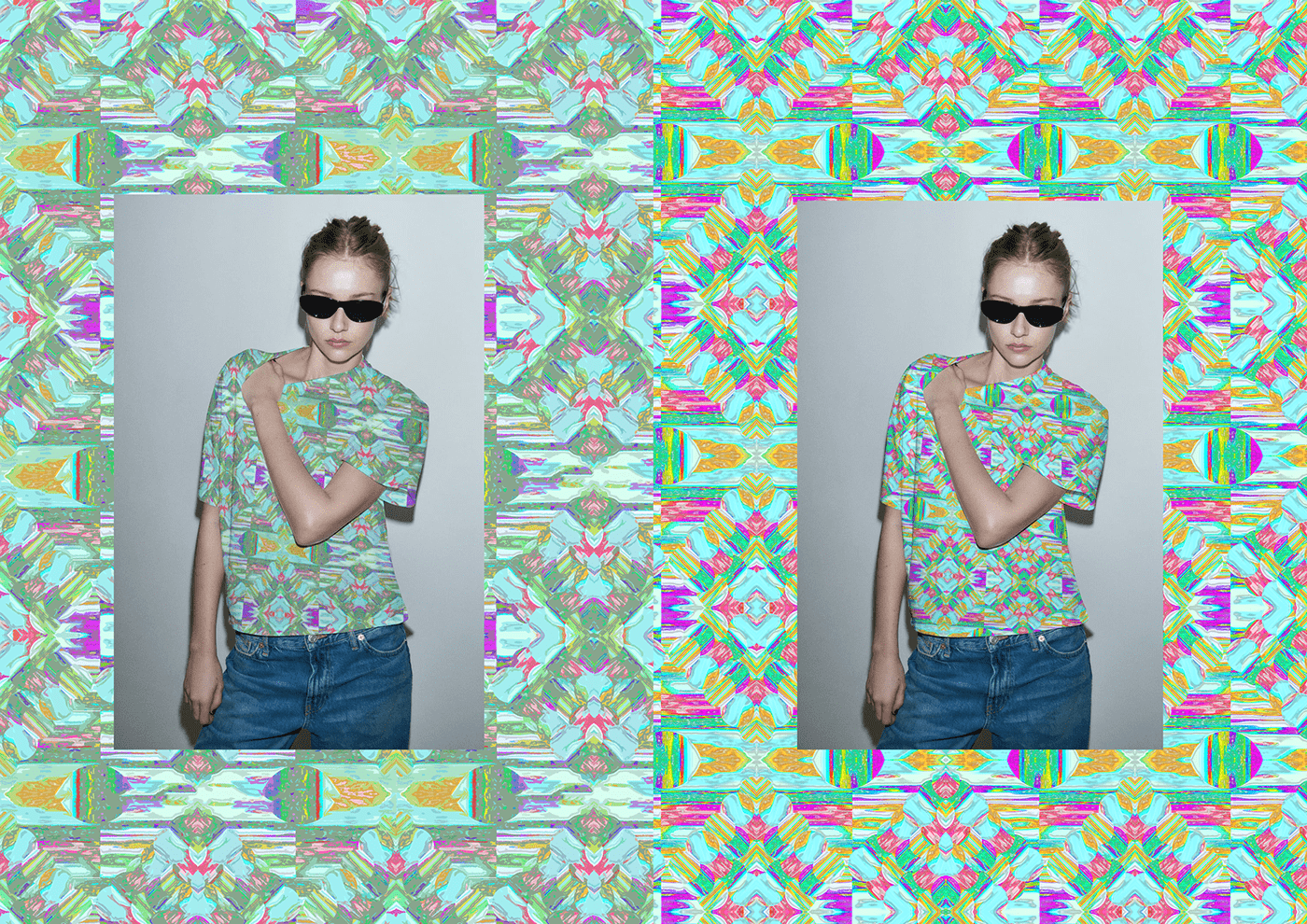 textile adobephotoshop geometric pattern trippy abstract colorful pattern designer