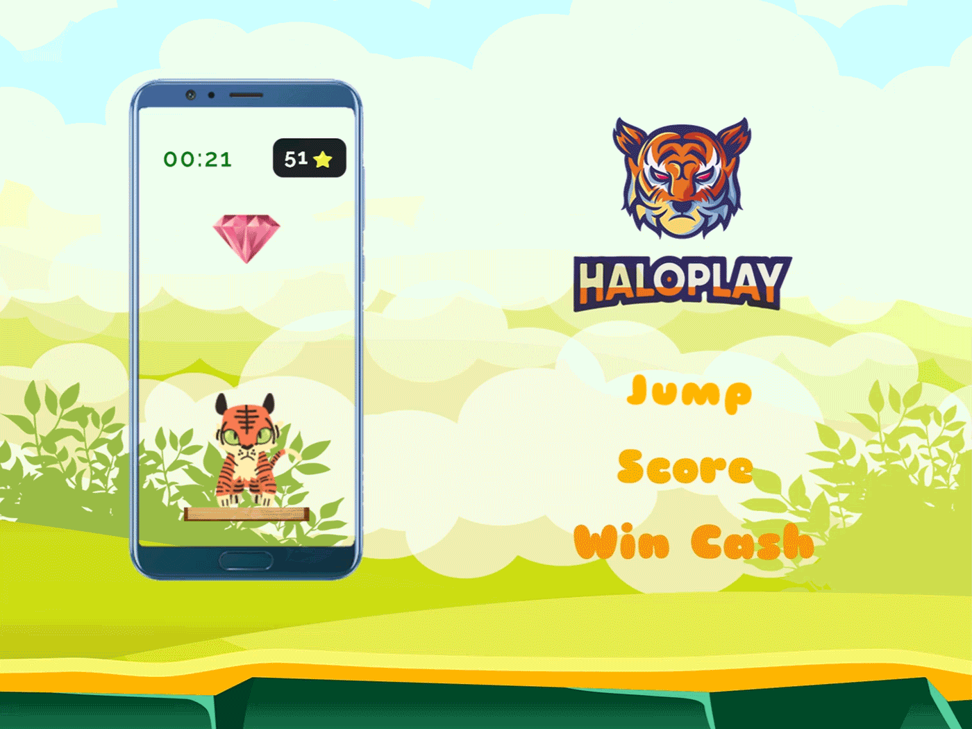 advertisement android application earn money game gameapp haloplay social media socialmediaadvertisement tiger