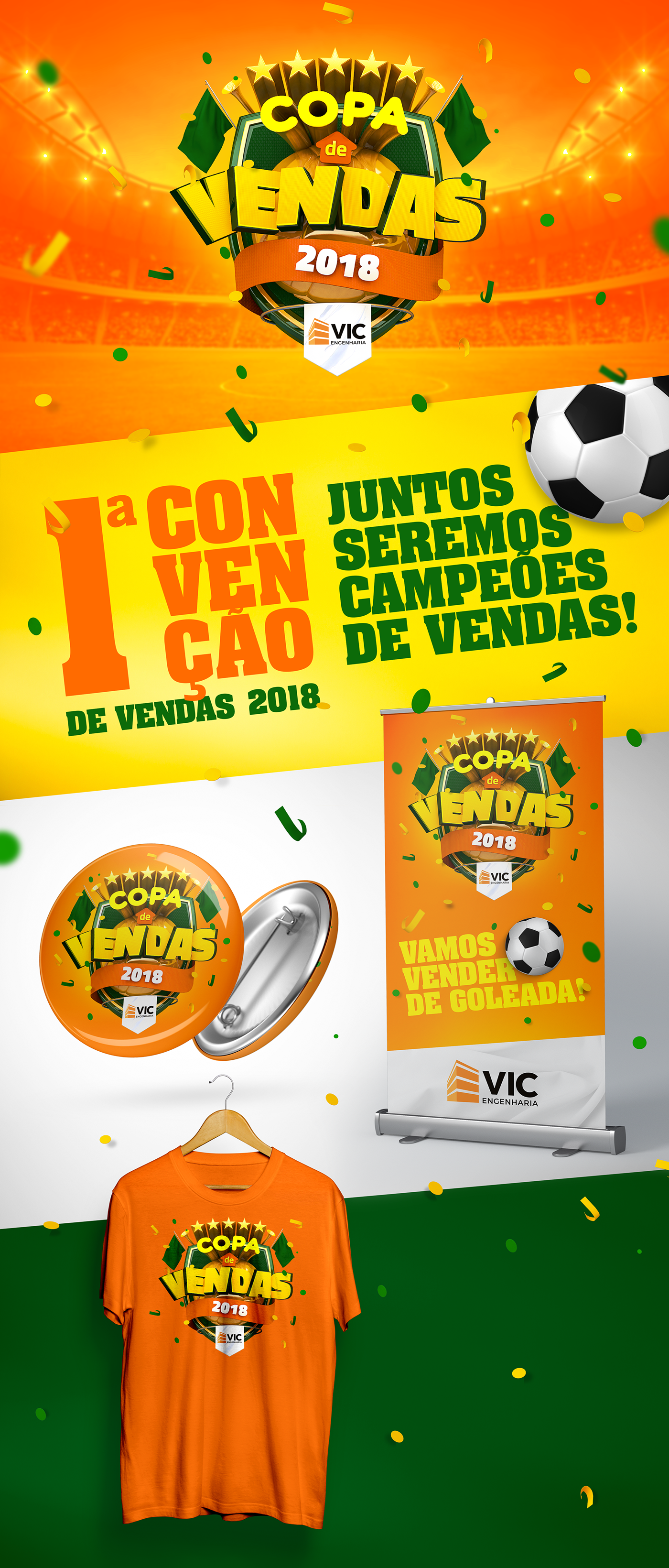 varejo campanha vendas convenção Copa Engenharia comunicação publicidade futebol soccer