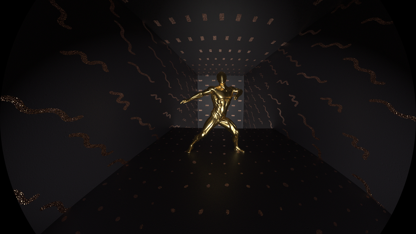 3D ArtDirection black DANCE   design gold ILLUSTRATION  Salem