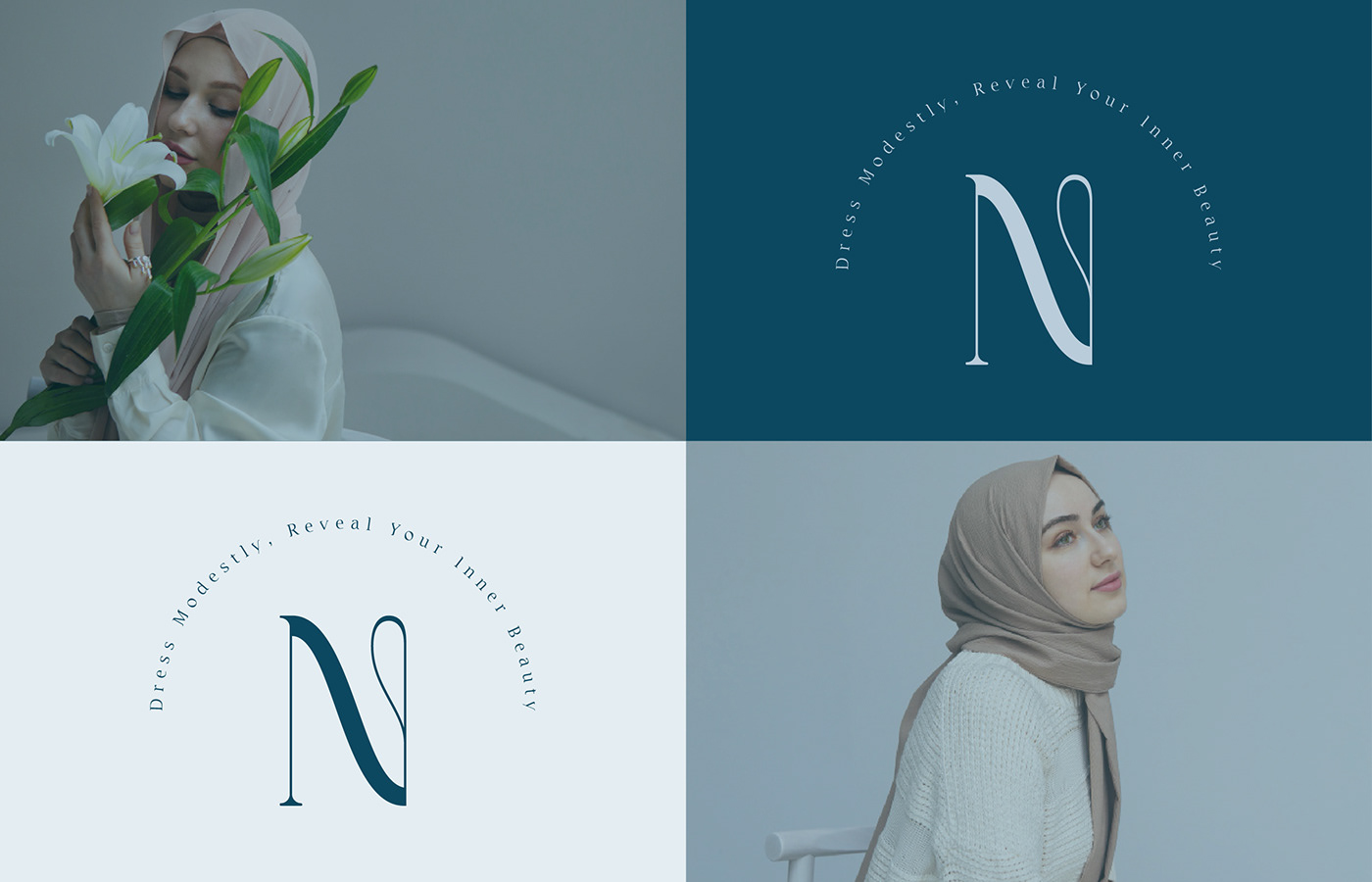 logo Logo Design branging Clothing Fashion  modest fashion hijab graphic design  brand identity design