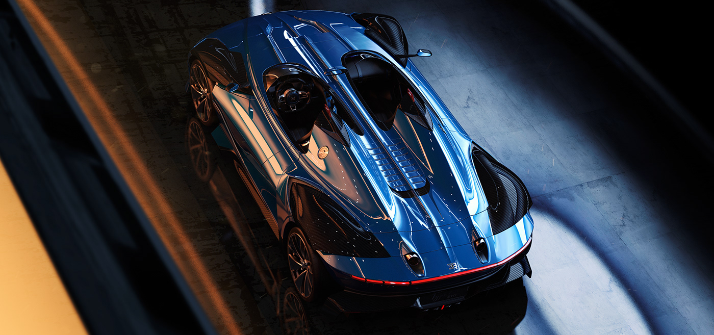 automotive   bugatti cardesign CG dream lifestyle race rendering transportation Vehicle
