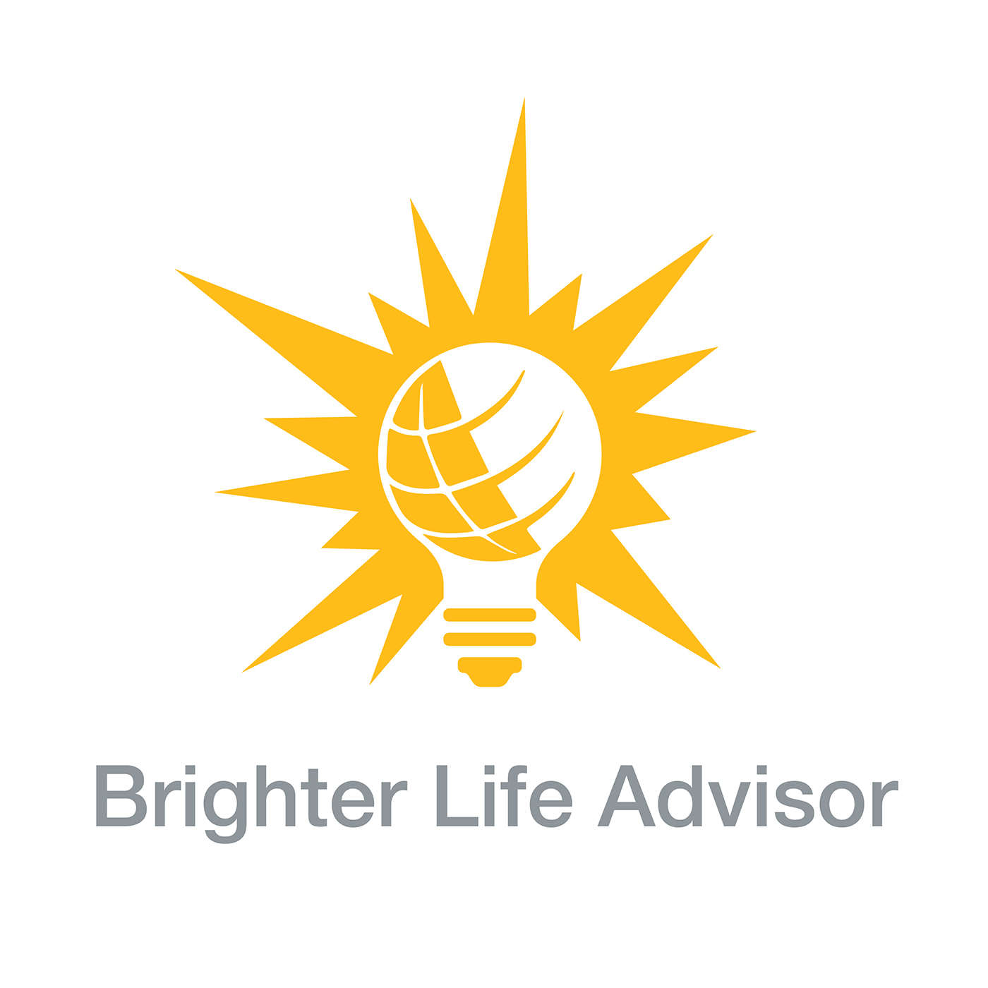 bright life logo adobe photoshop Illustrator mock up