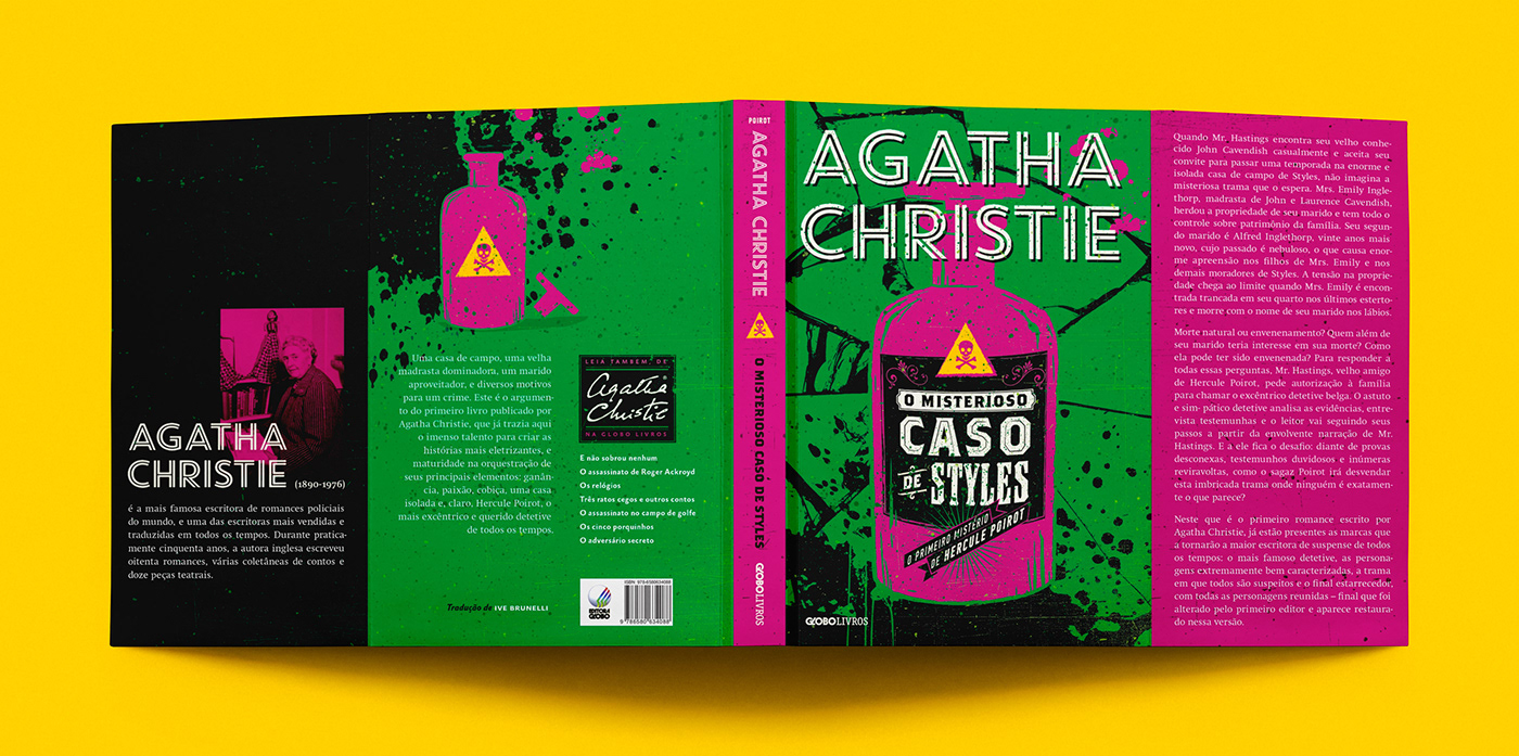 agatha christie book book cover Collection ILLUSTRATION  Mockup texture