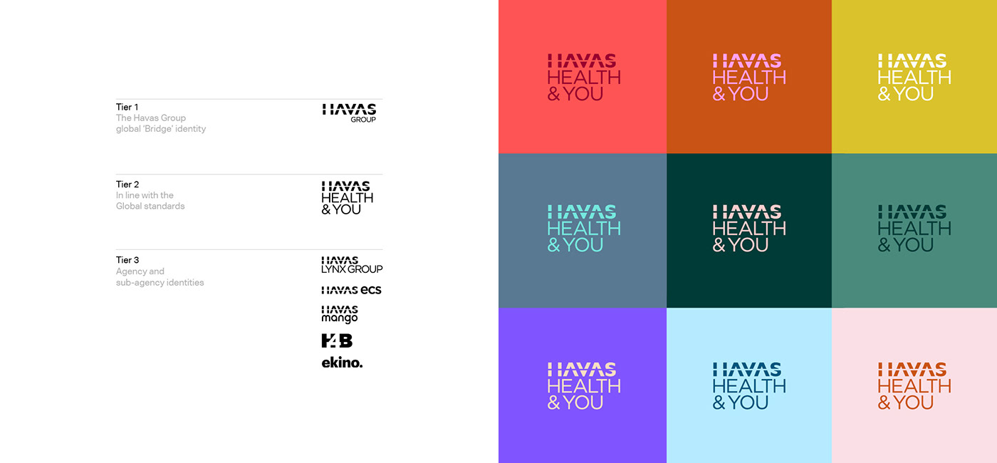 Adobe Portfolio brand identity branding  havas Havas Worldwide healthcare Healthcare design identity Layout Design weareyou